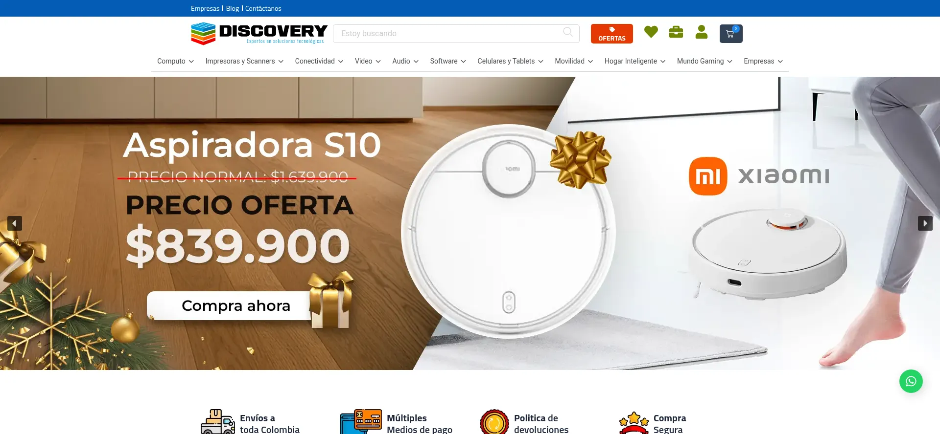 Website screenshot of Discoveryeb.com