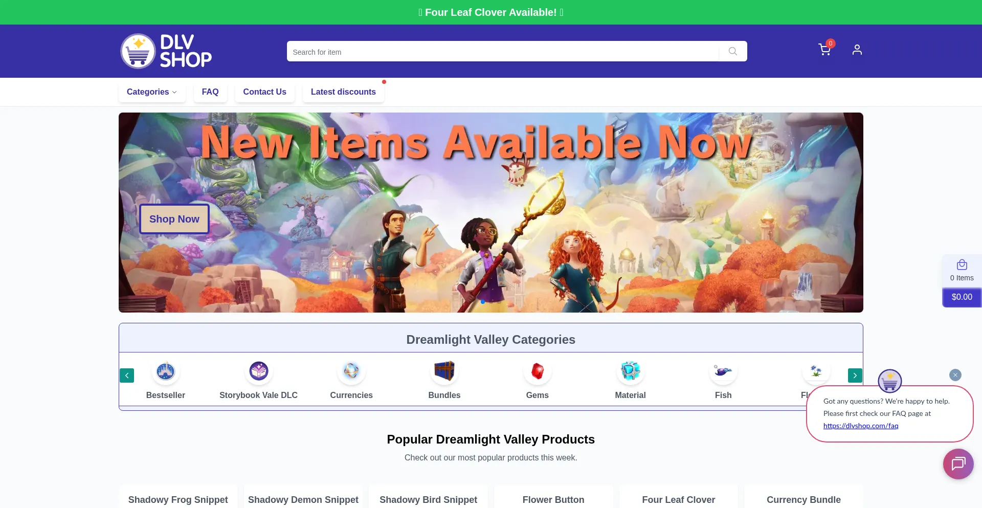 Dlvshop.com Screenshot