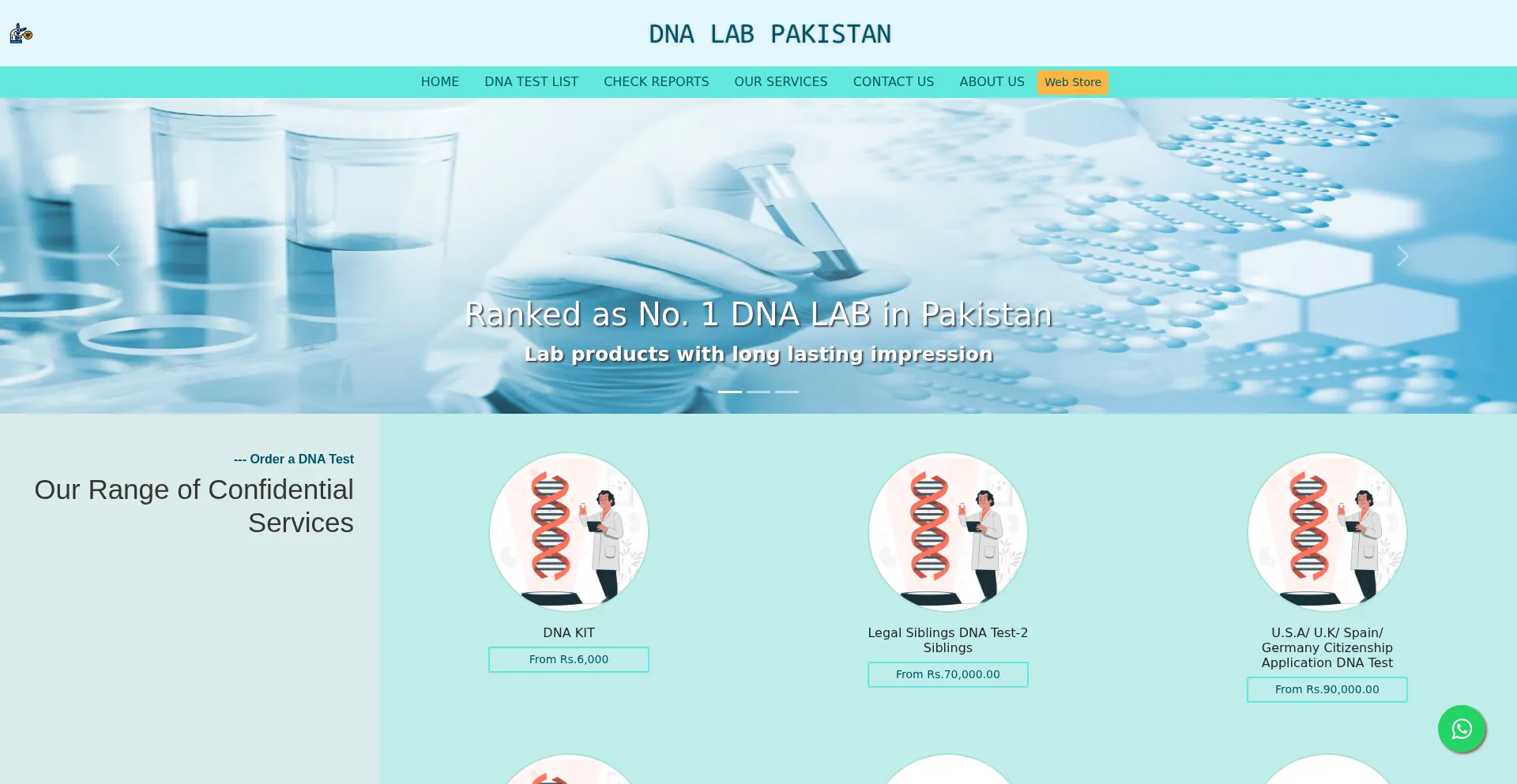 Dnalabpakistan.com