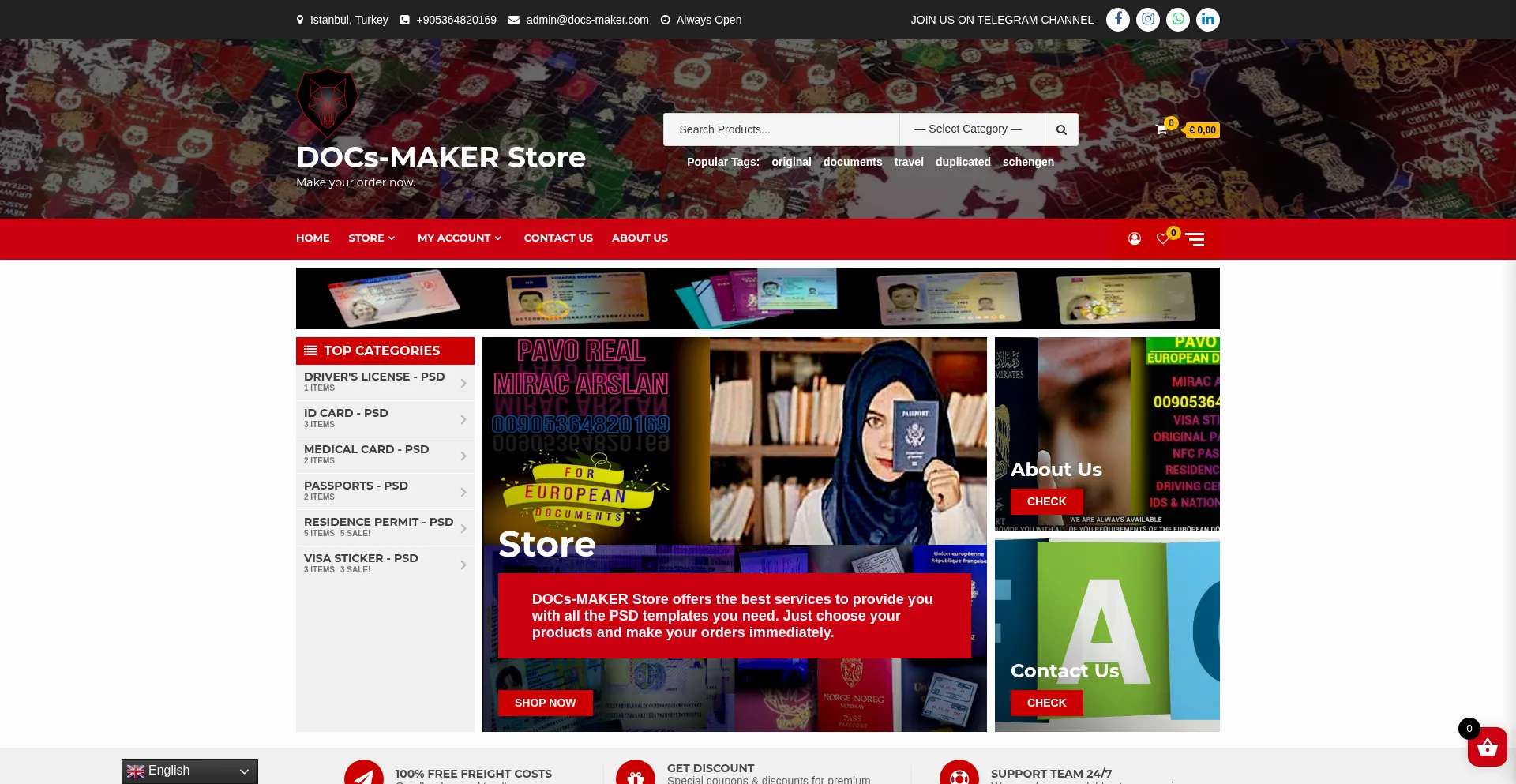 Website screenshot of Docs-maker.com