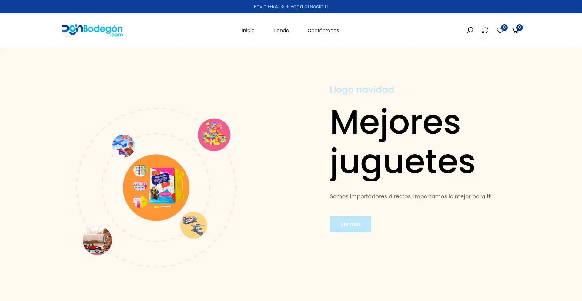 Website screenshot of Donbodegon.com.co