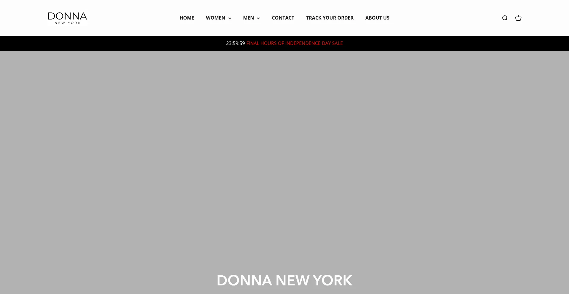 Website screenshot of Donna-newyork.com