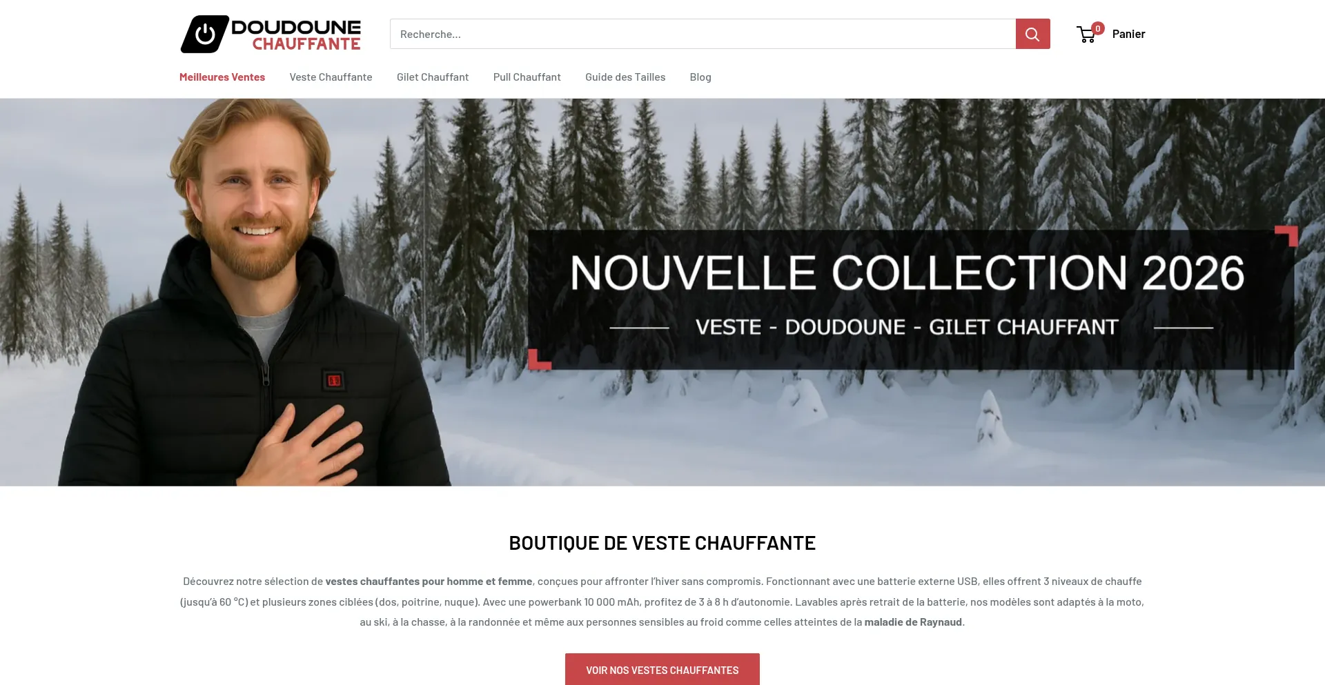 Doudoune-chauffante.com Screenshot