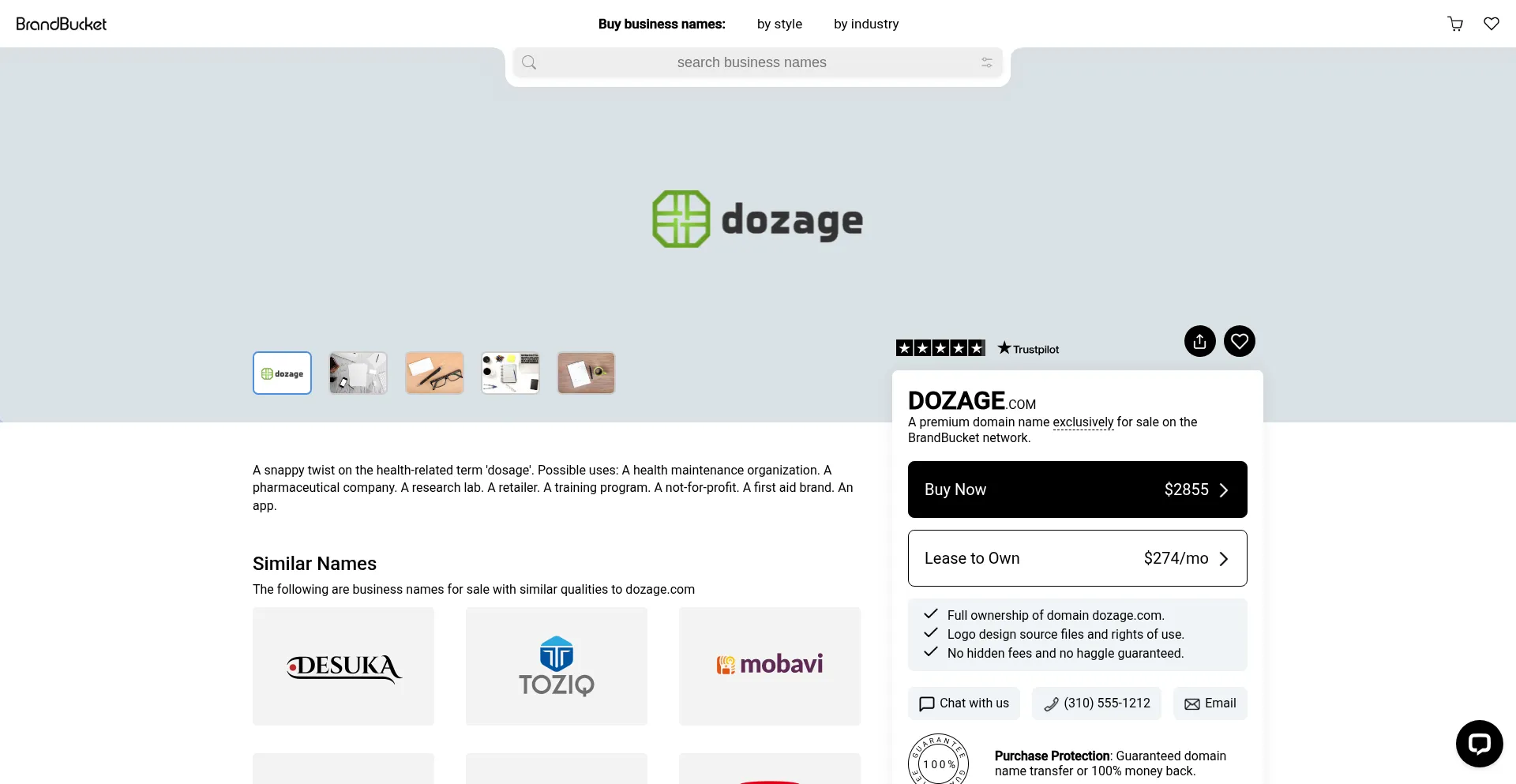 Dozage.com Screenshot