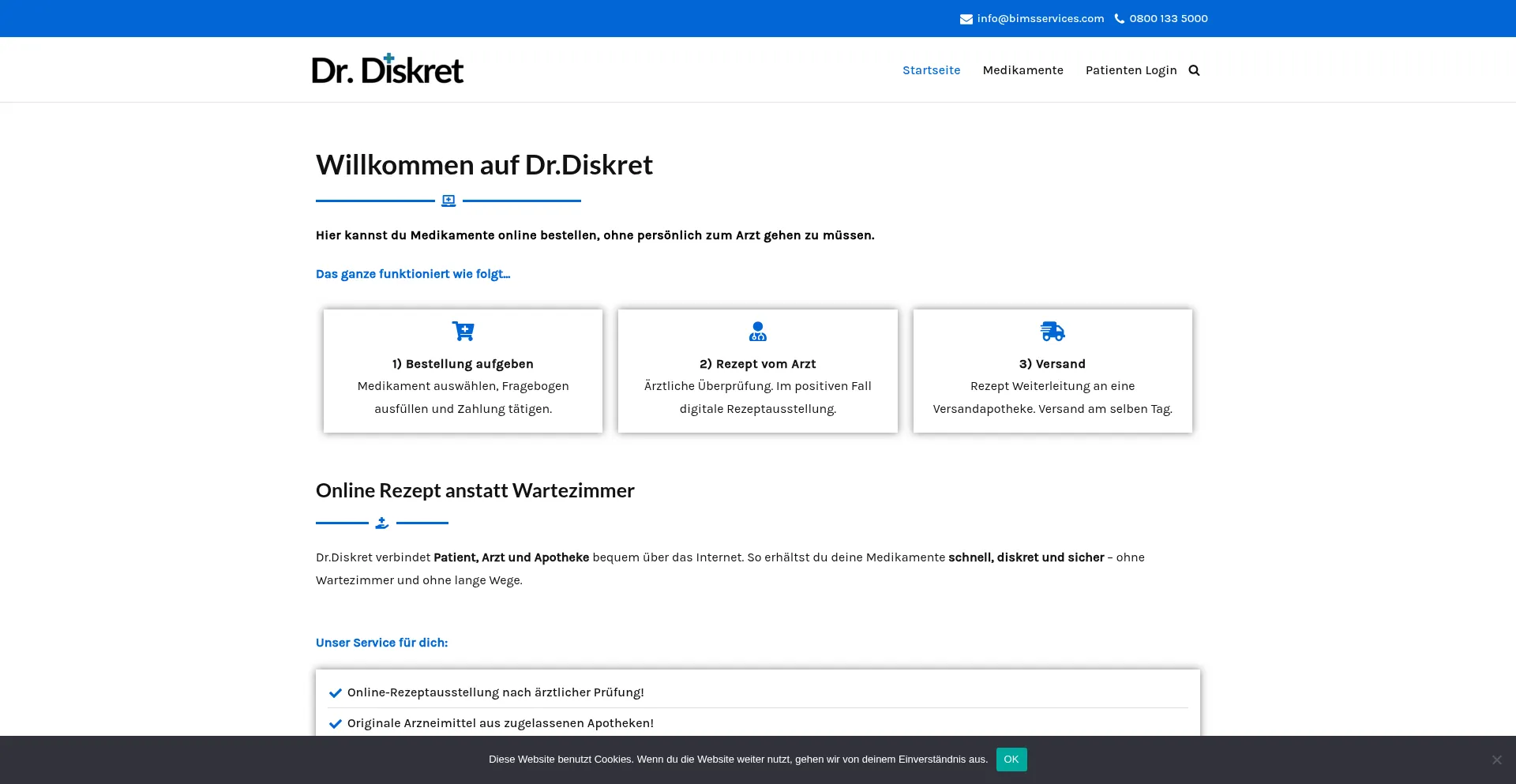 Drdiskret.com Screenshot
