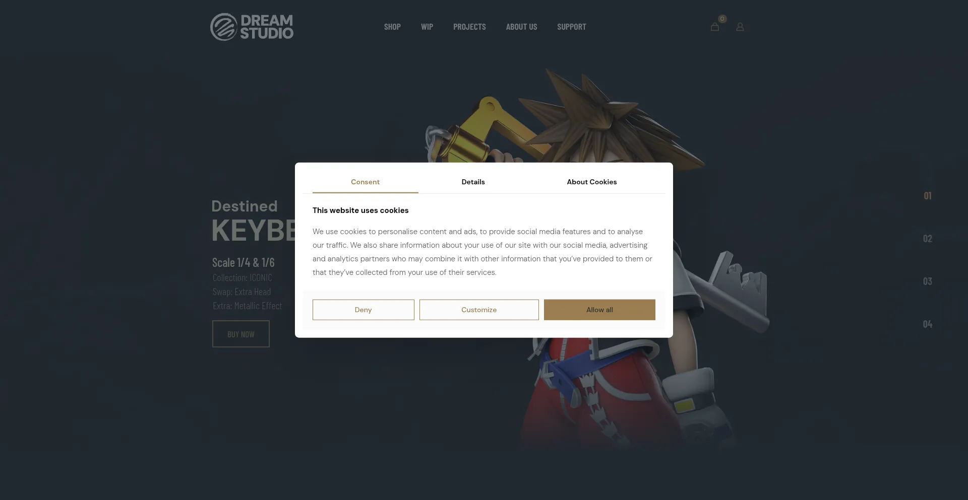 Dreamstudiocollectibles.com Screenshot