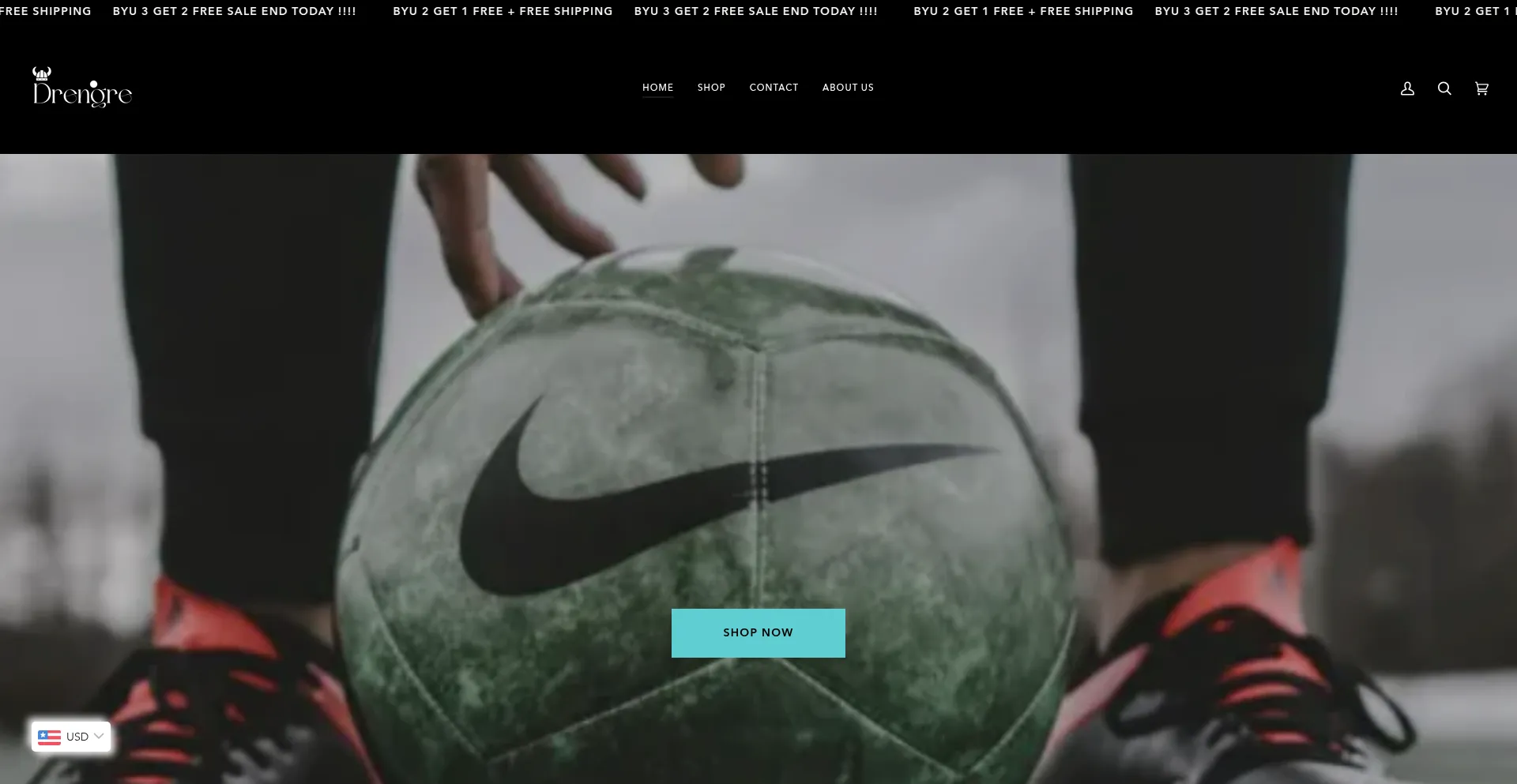 Website screenshot of Drengre.co