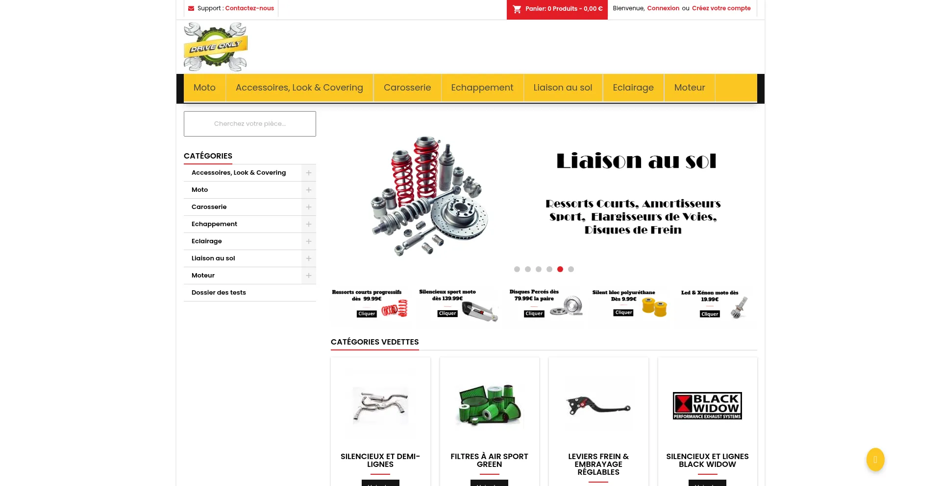 Website screenshot of Driveonly.fr