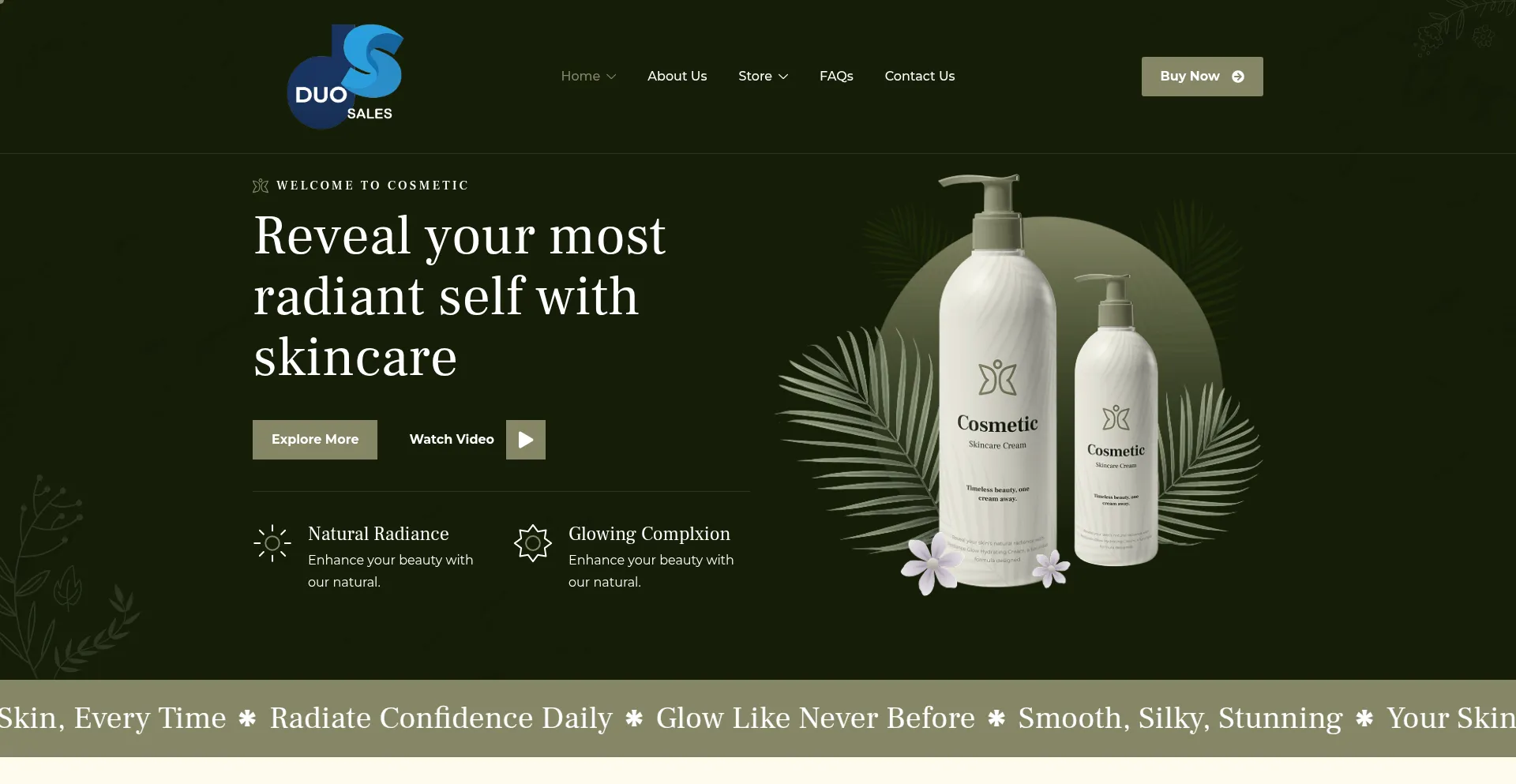 Website screenshot of Duo-sales.com