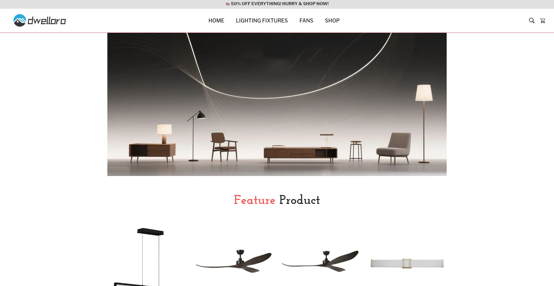 Website screenshot of Dwelloro.com