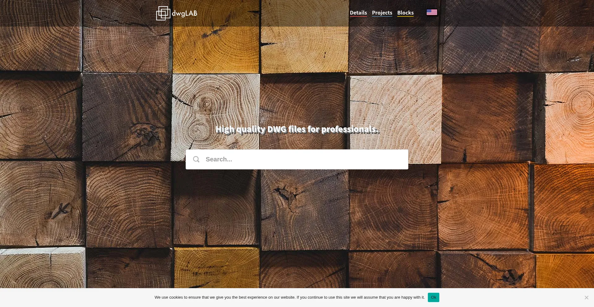 Website screenshot of Dwglab.com