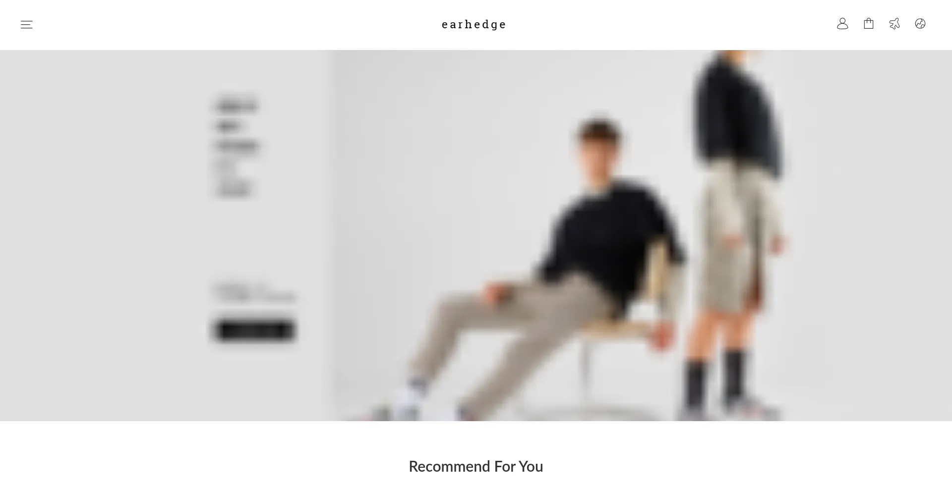 Website screenshot of Earhedge.com