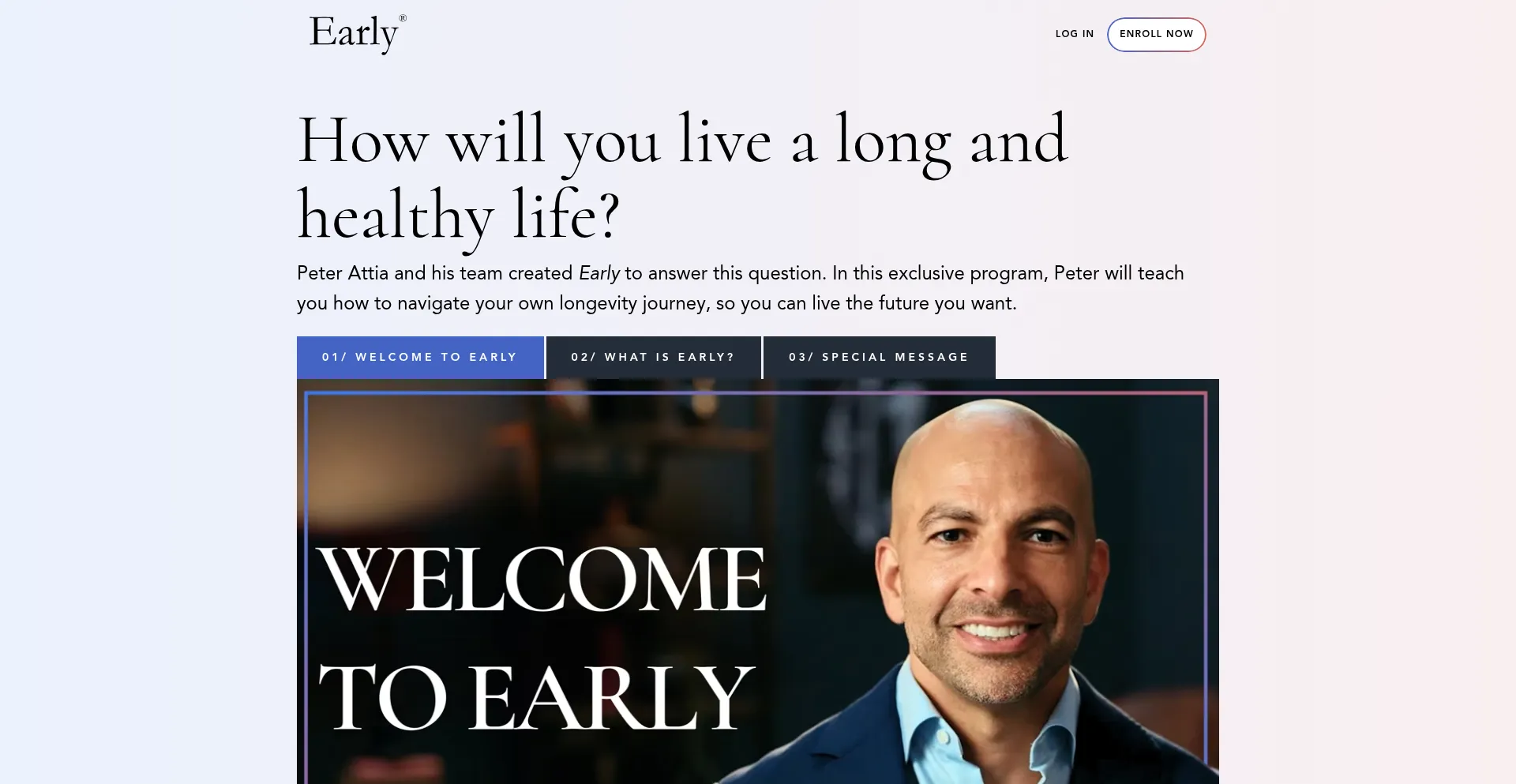 Website screenshot of Earlymedical.com