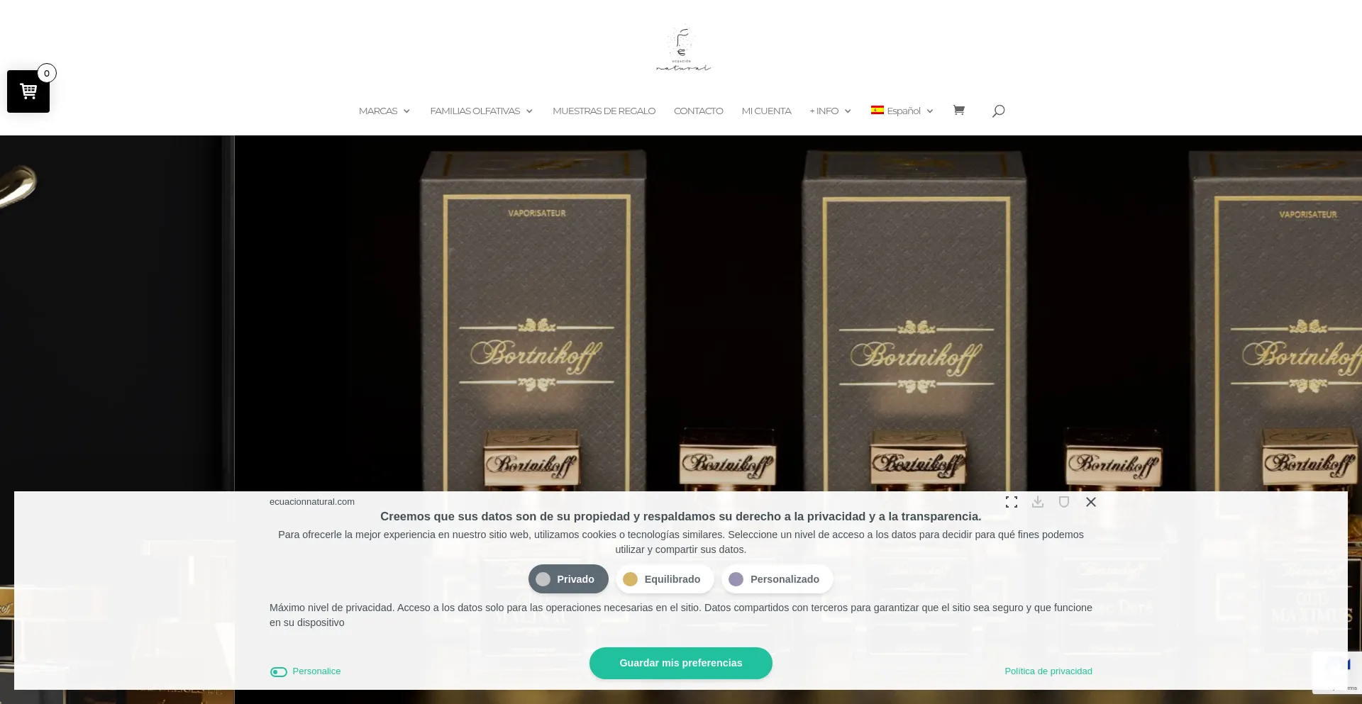 Website screenshot of Ecuacionnatural.com