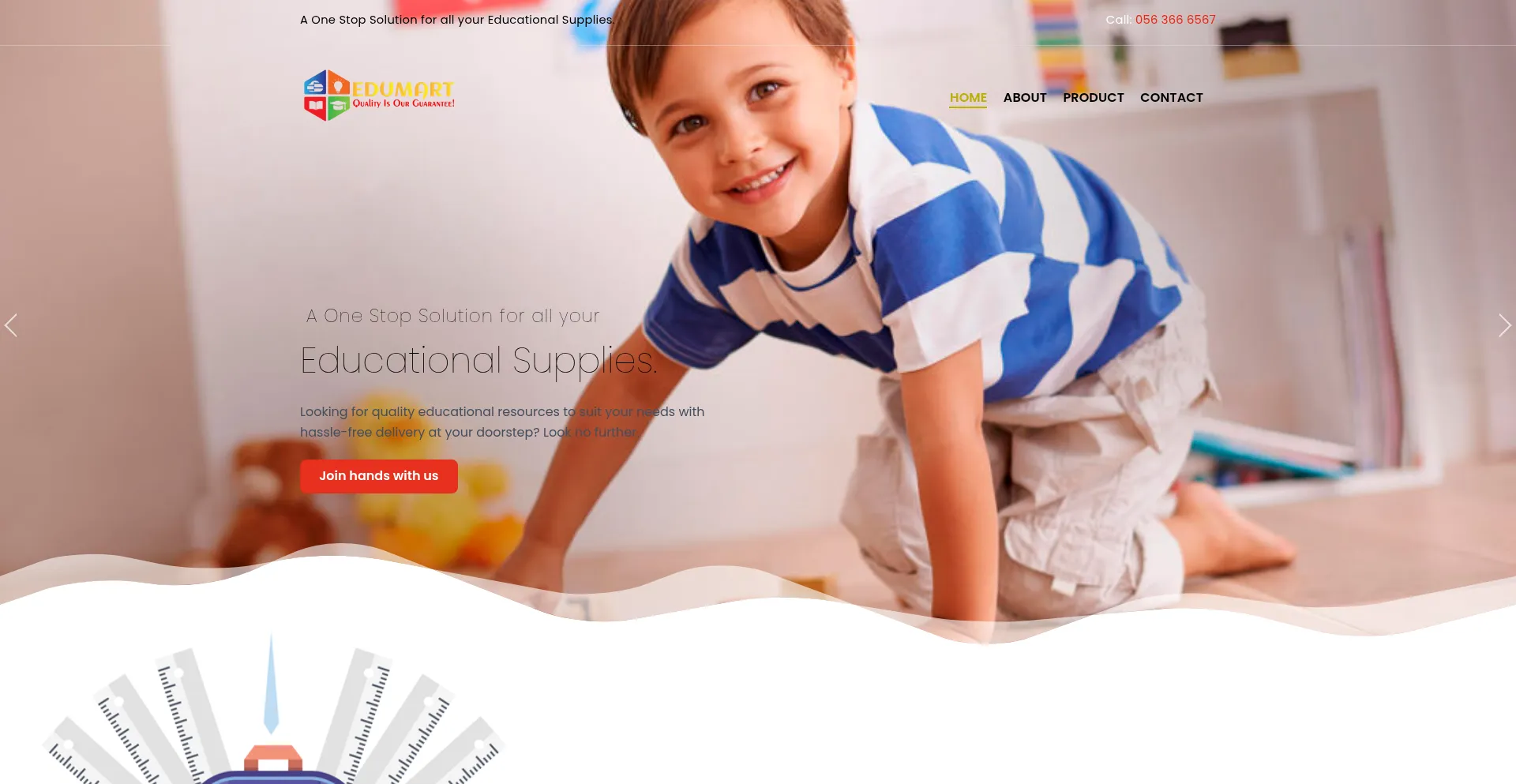 Website screenshot of Edumartuae.com