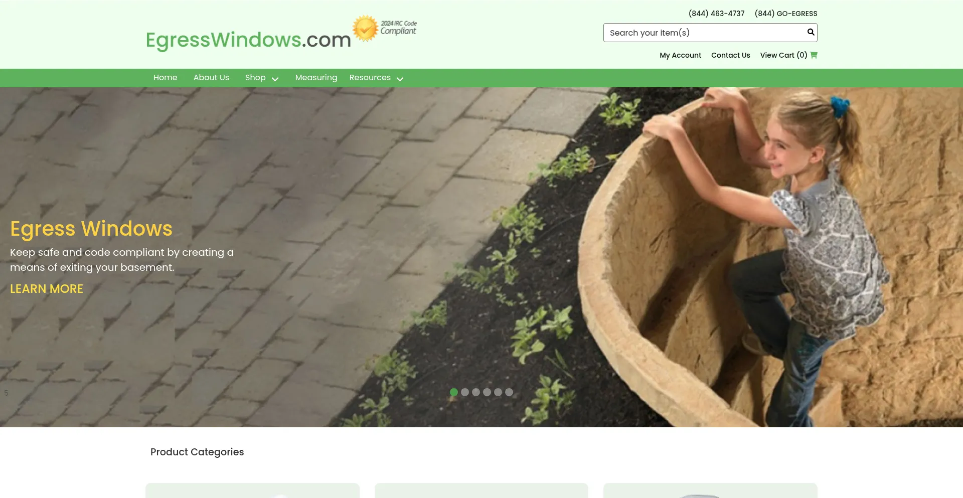Egresswindows.com Screenshot