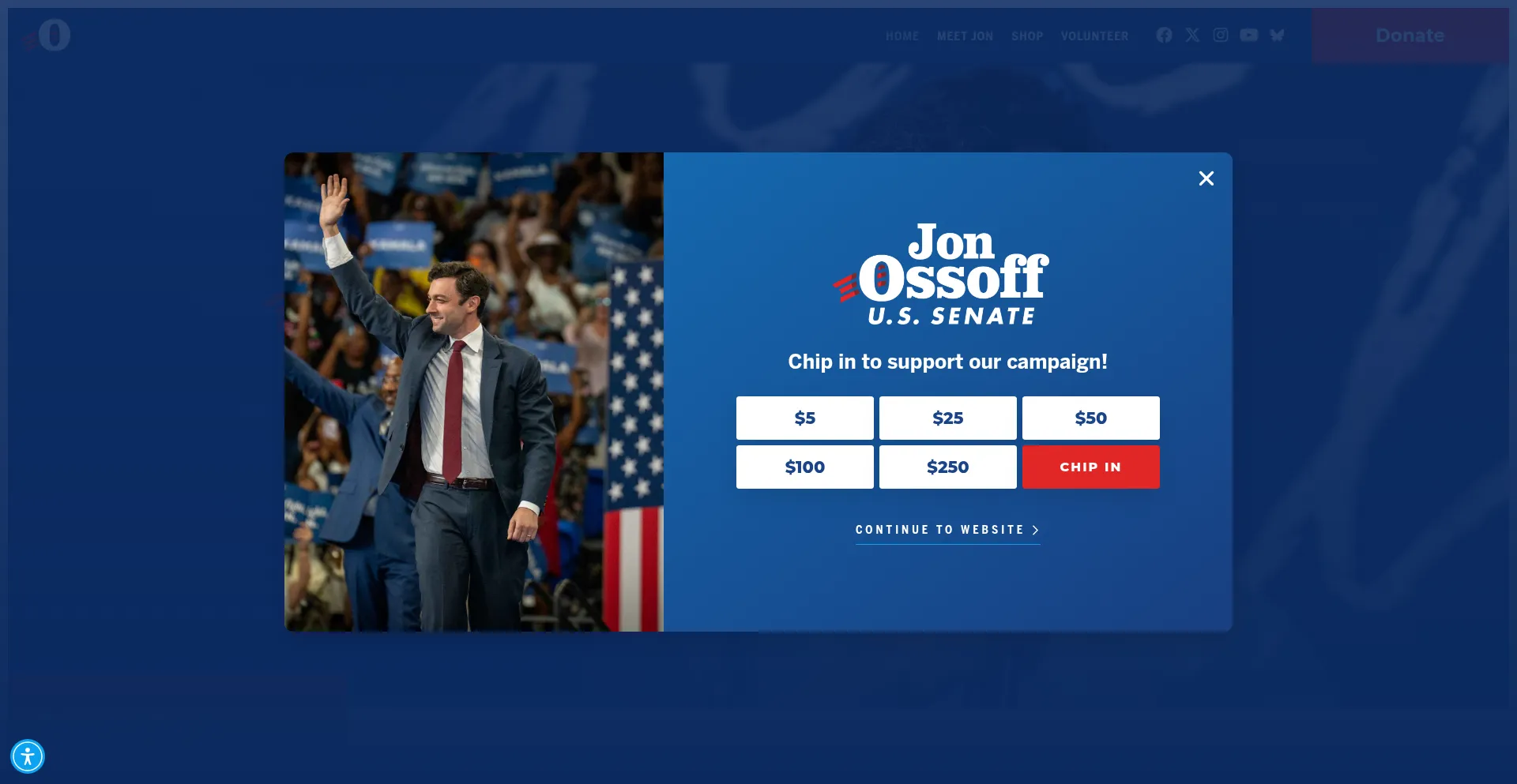 Website screenshot of Elect-jon.com