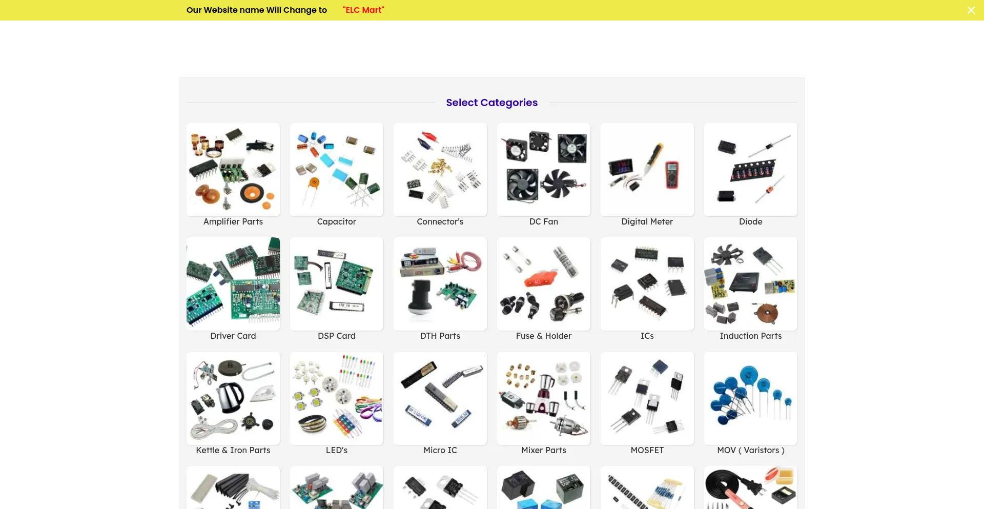 Website screenshot of Electricallearner.in