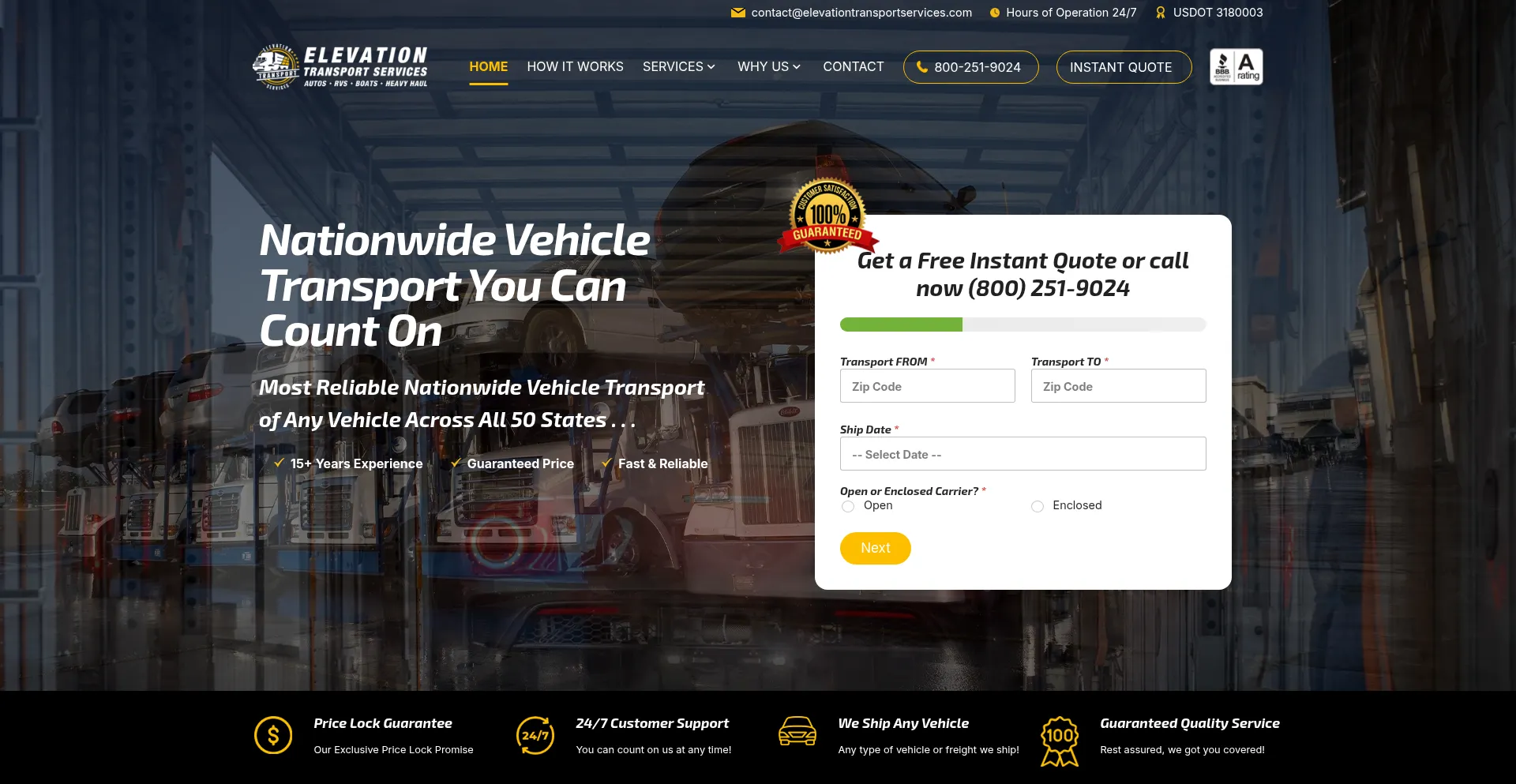 Elevationtransportservices.com é Seguro e Confiável?