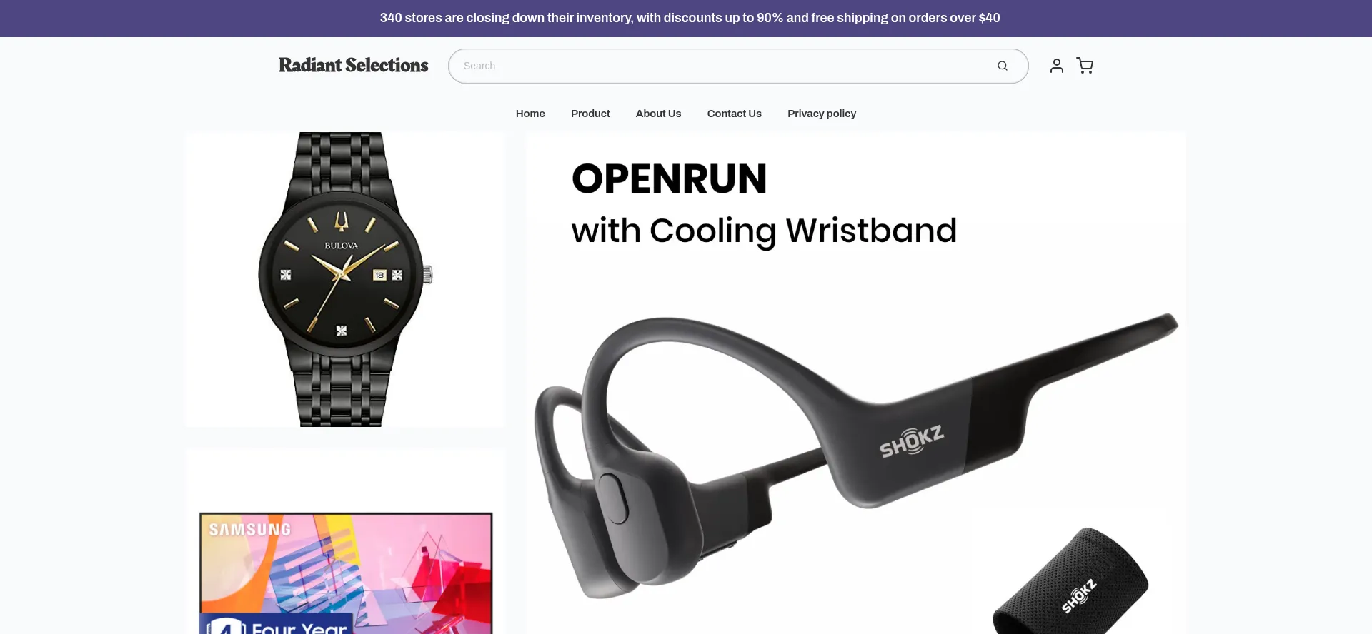Website screenshot of Elitecommercezone.shop
