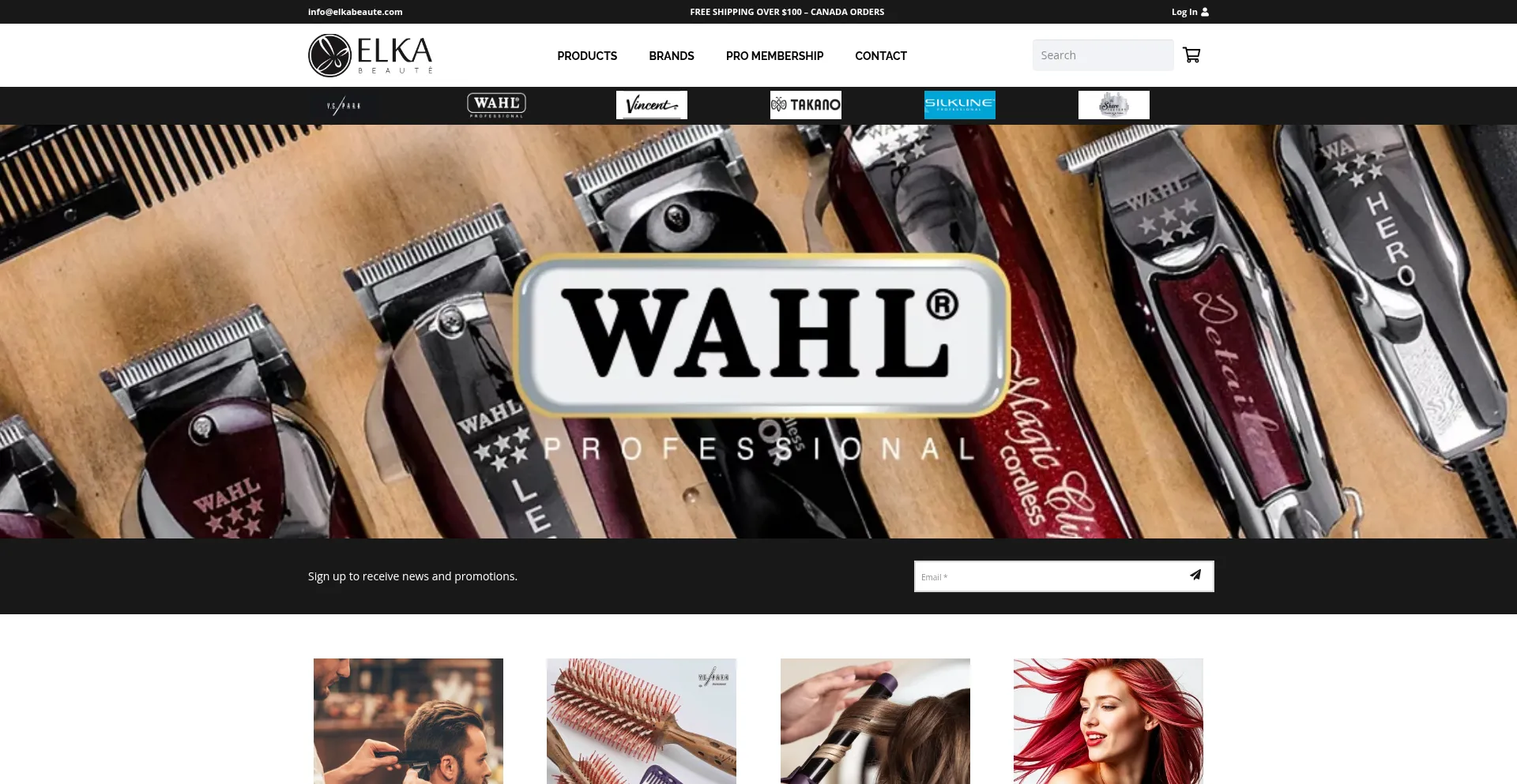 Website screenshot of Elkabeaute.com