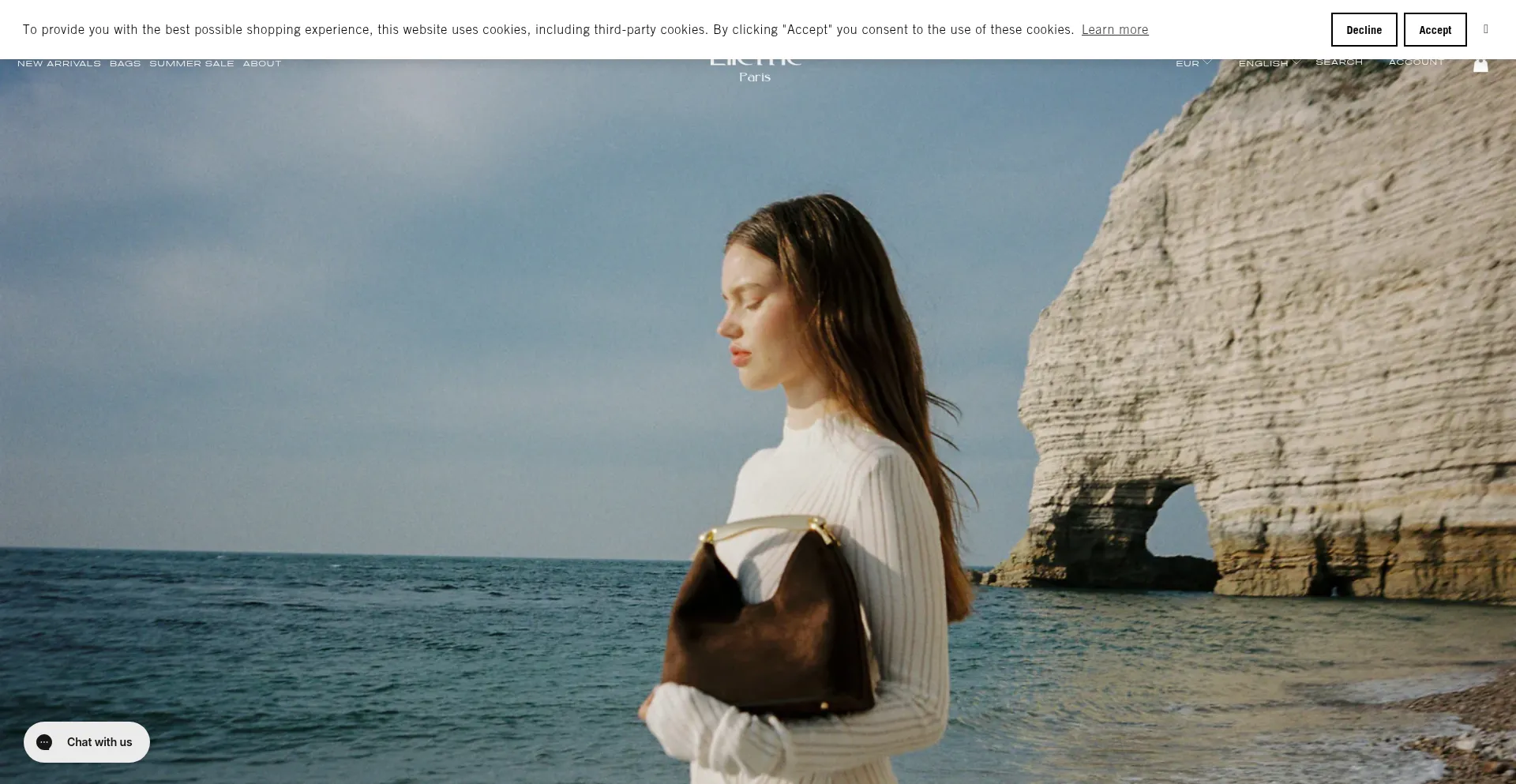 Website screenshot of Elleme.com