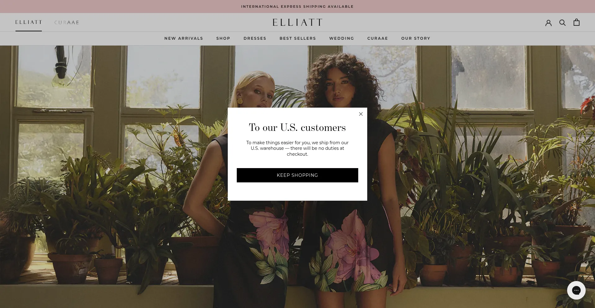 Website screenshot of Elliatt.com