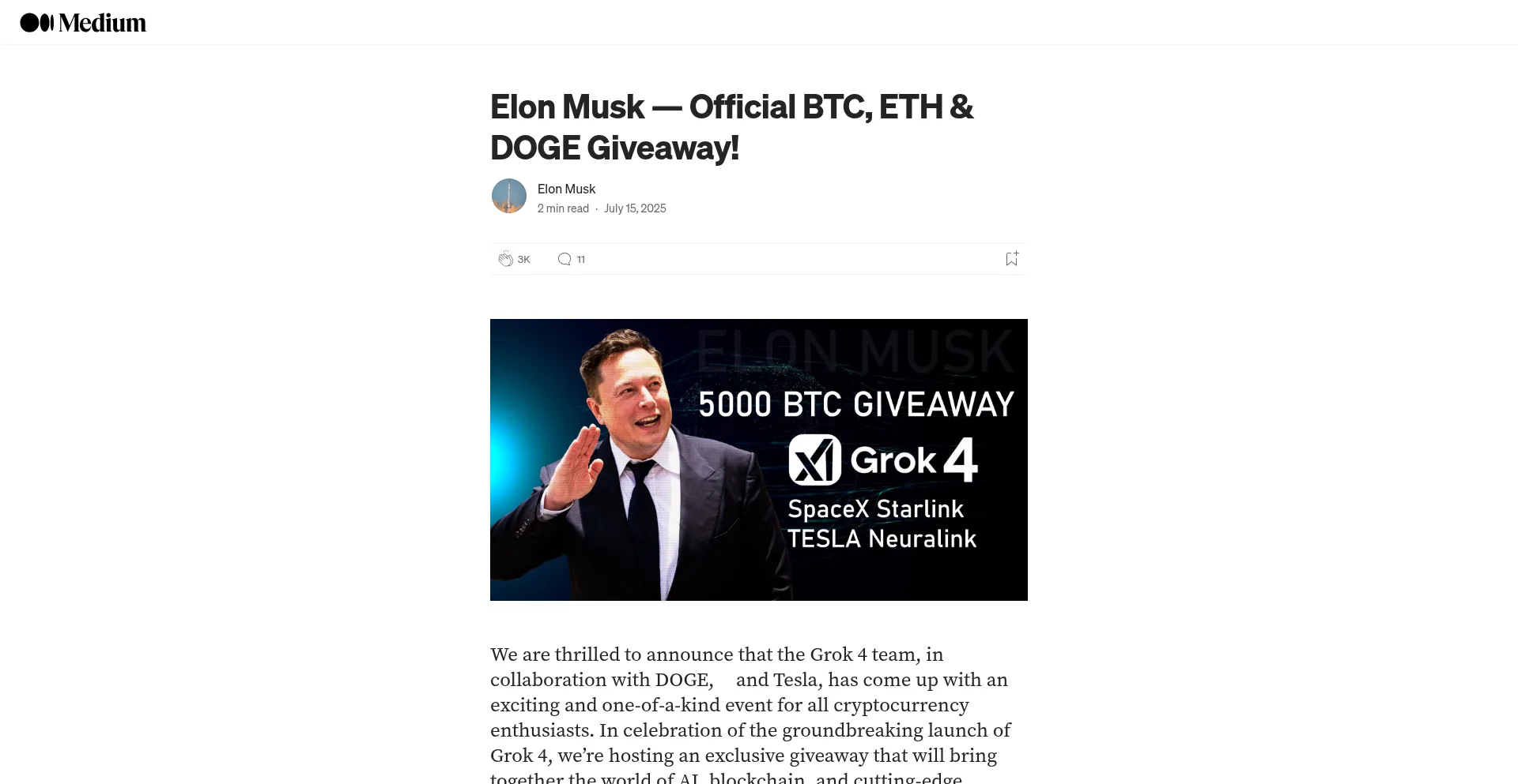 Website screenshot of Elon-grok4.info