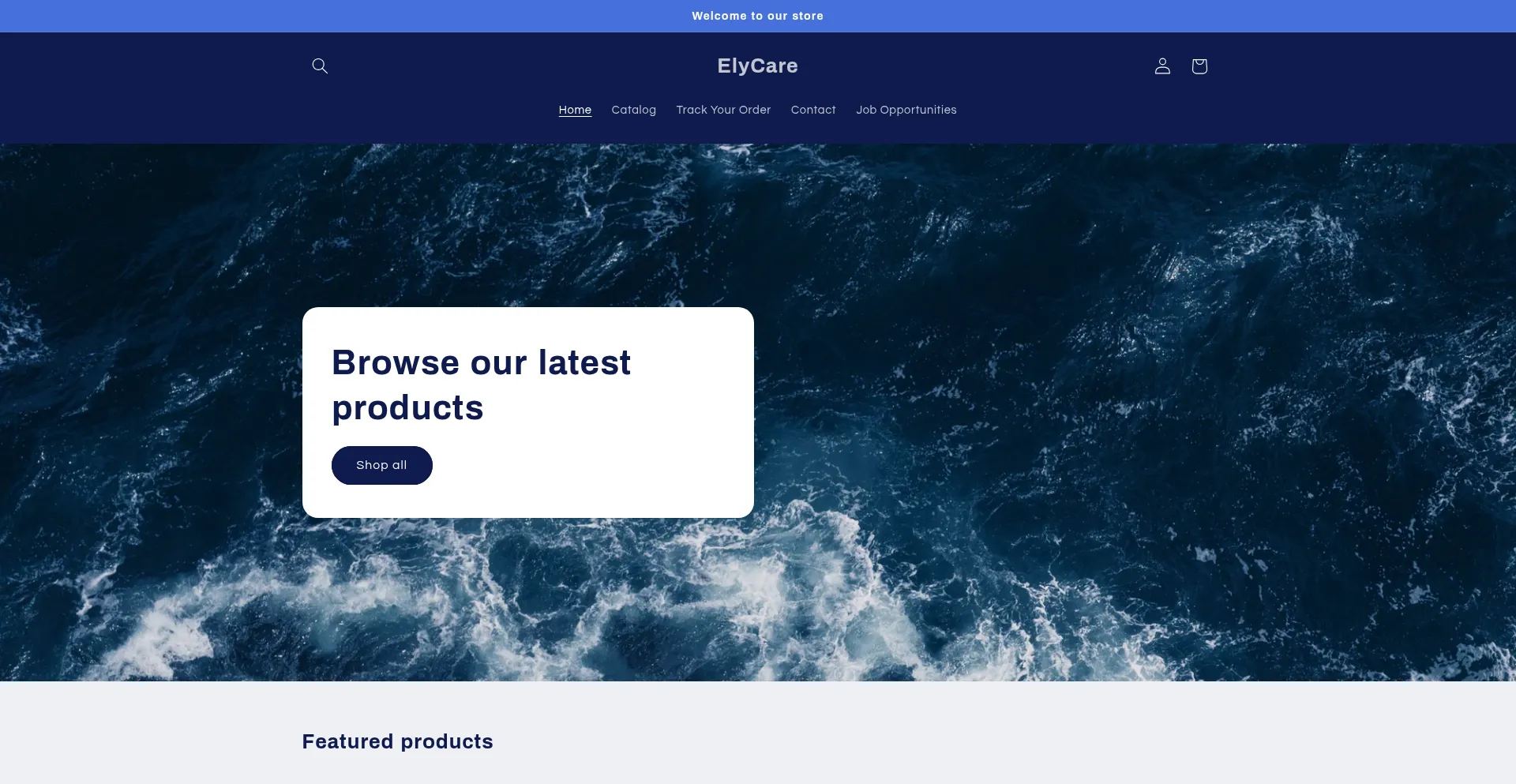 Website screenshot of Elysiantcare.com