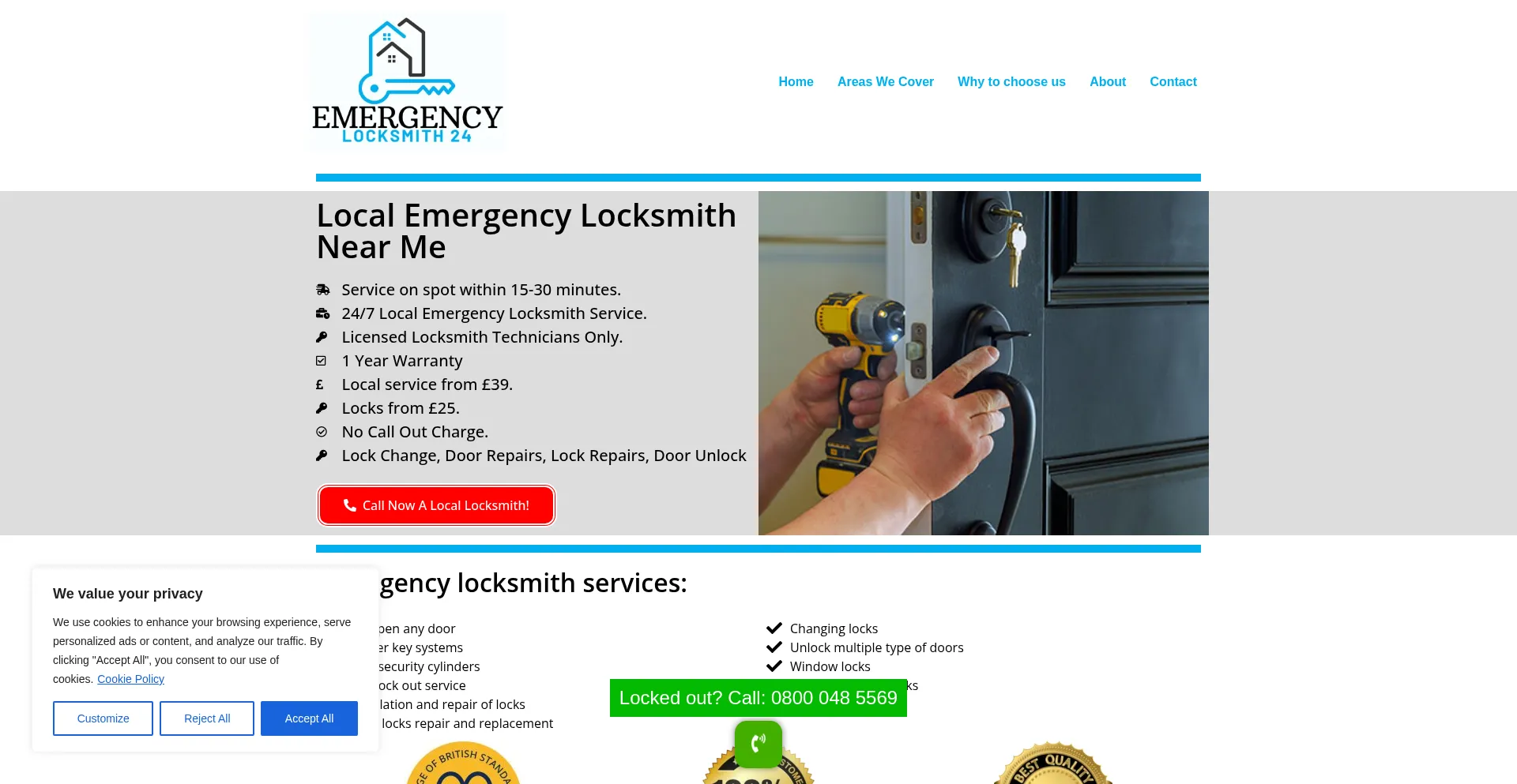 Emergencylocksmith24.co.uk é Seguro e Confiável?