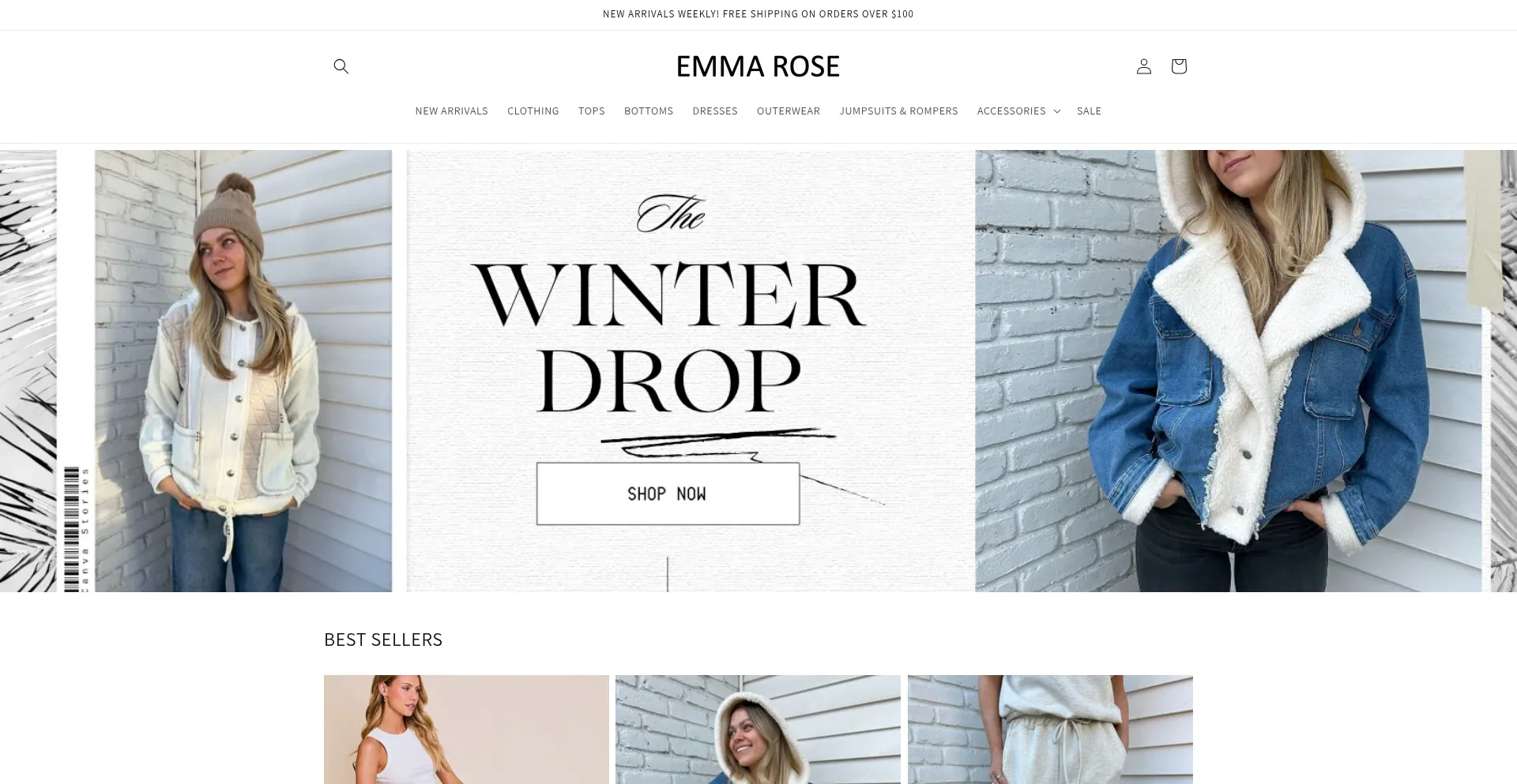 Website screenshot of Emmaroseny.com