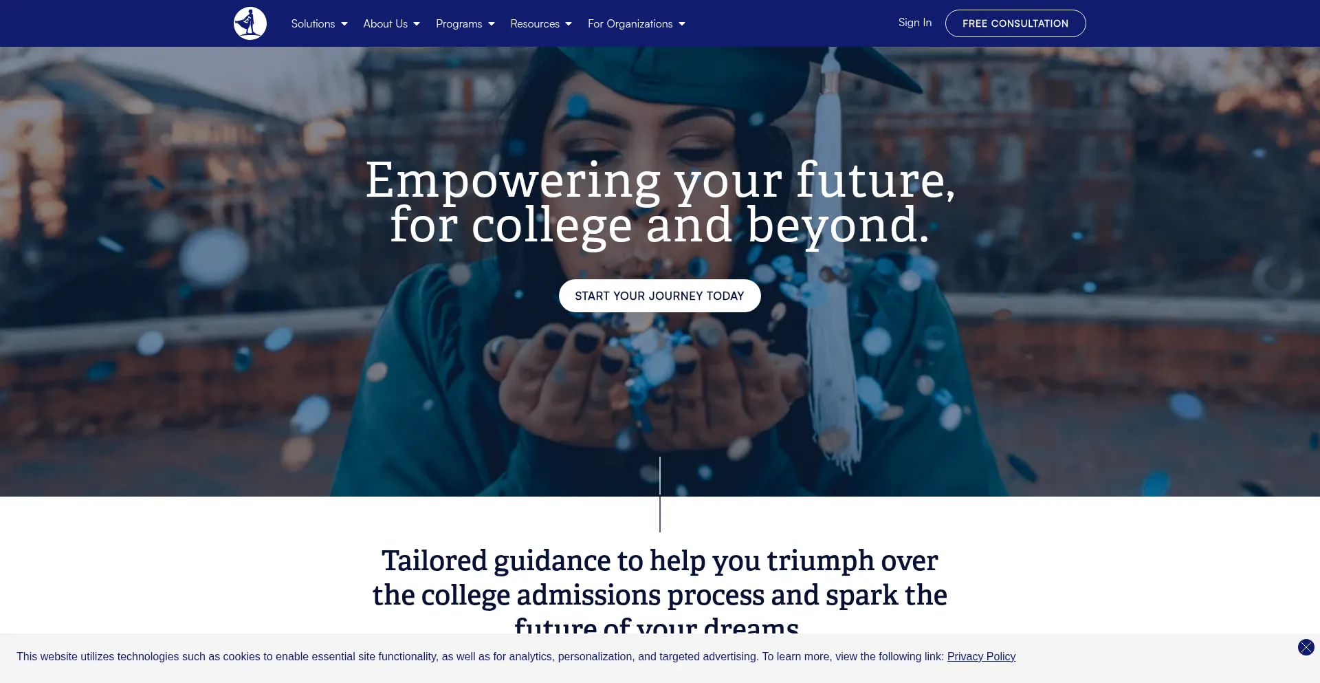 Website screenshot of Empowerly.com