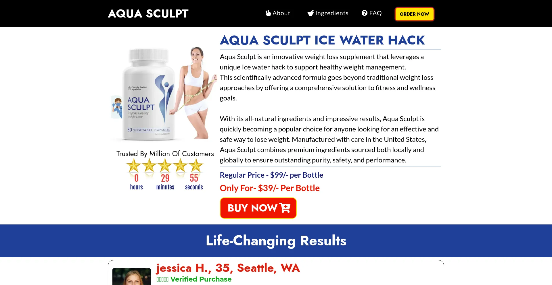 Website screenshot of En-usa-en-aquasculpt.com