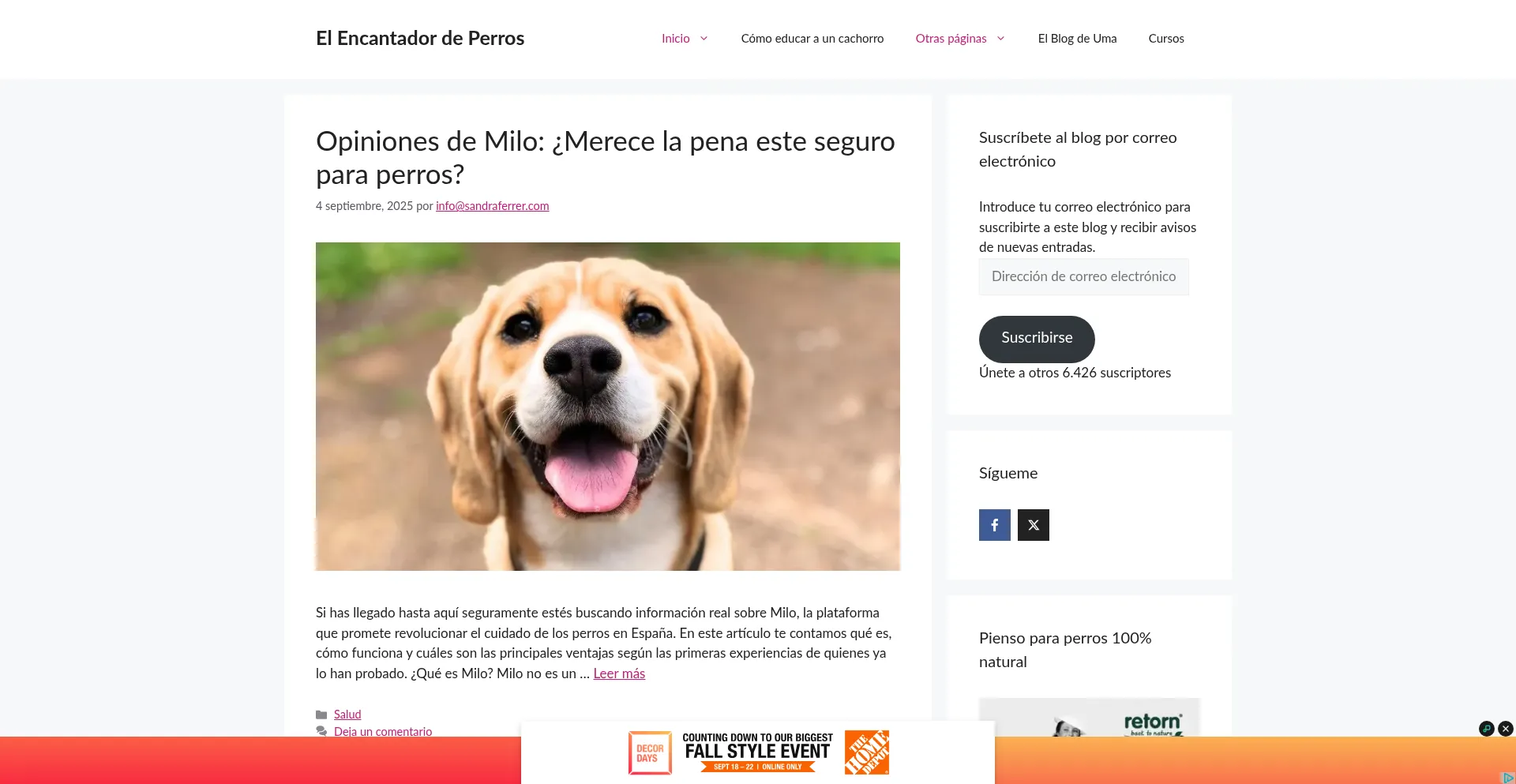 Encantadordeperros.es é Seguro e Confiável?