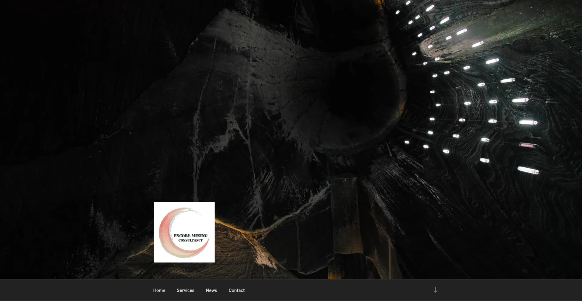 Website screenshot of Encoremining.co.uk