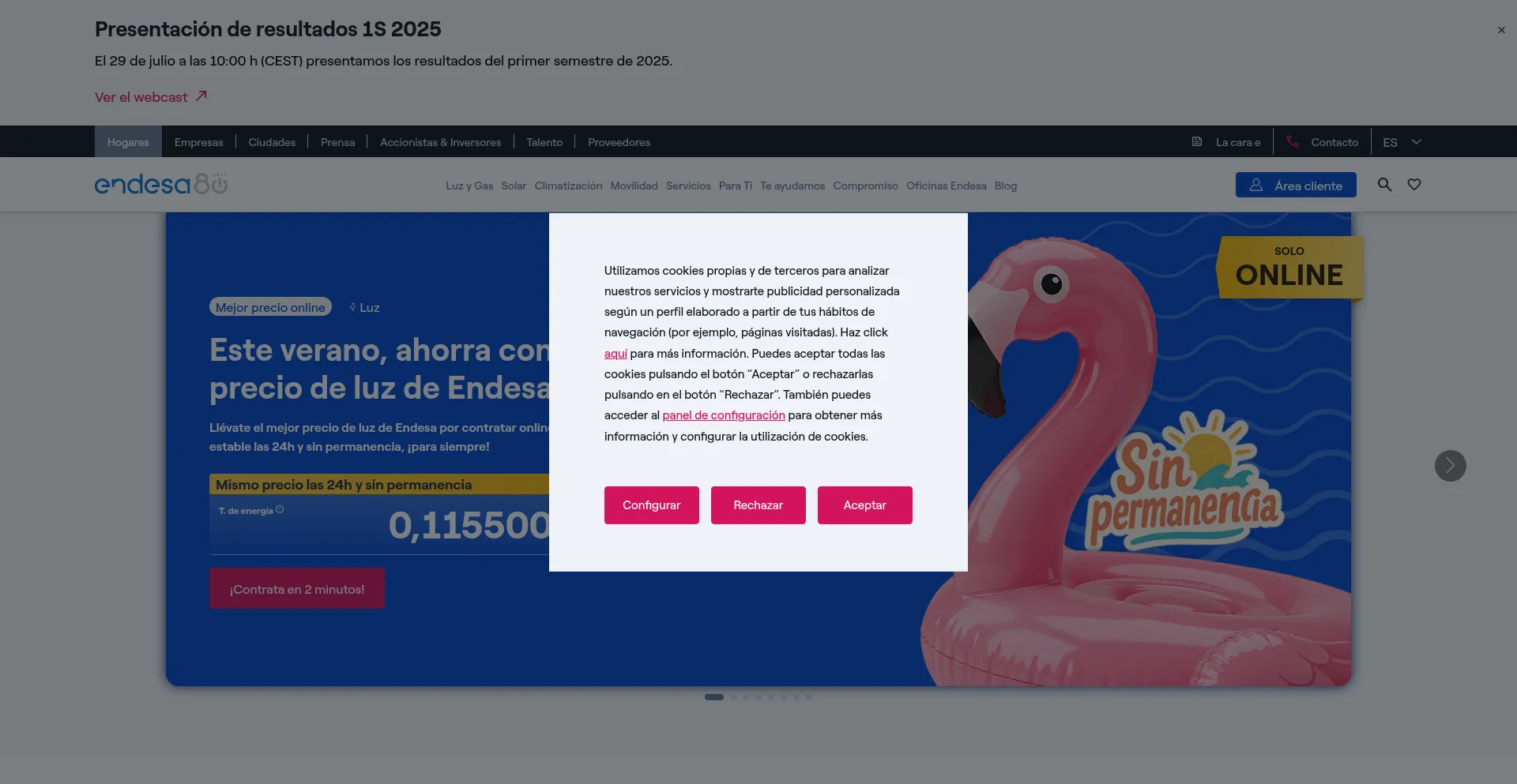 Website screenshot of Energiadig.com
