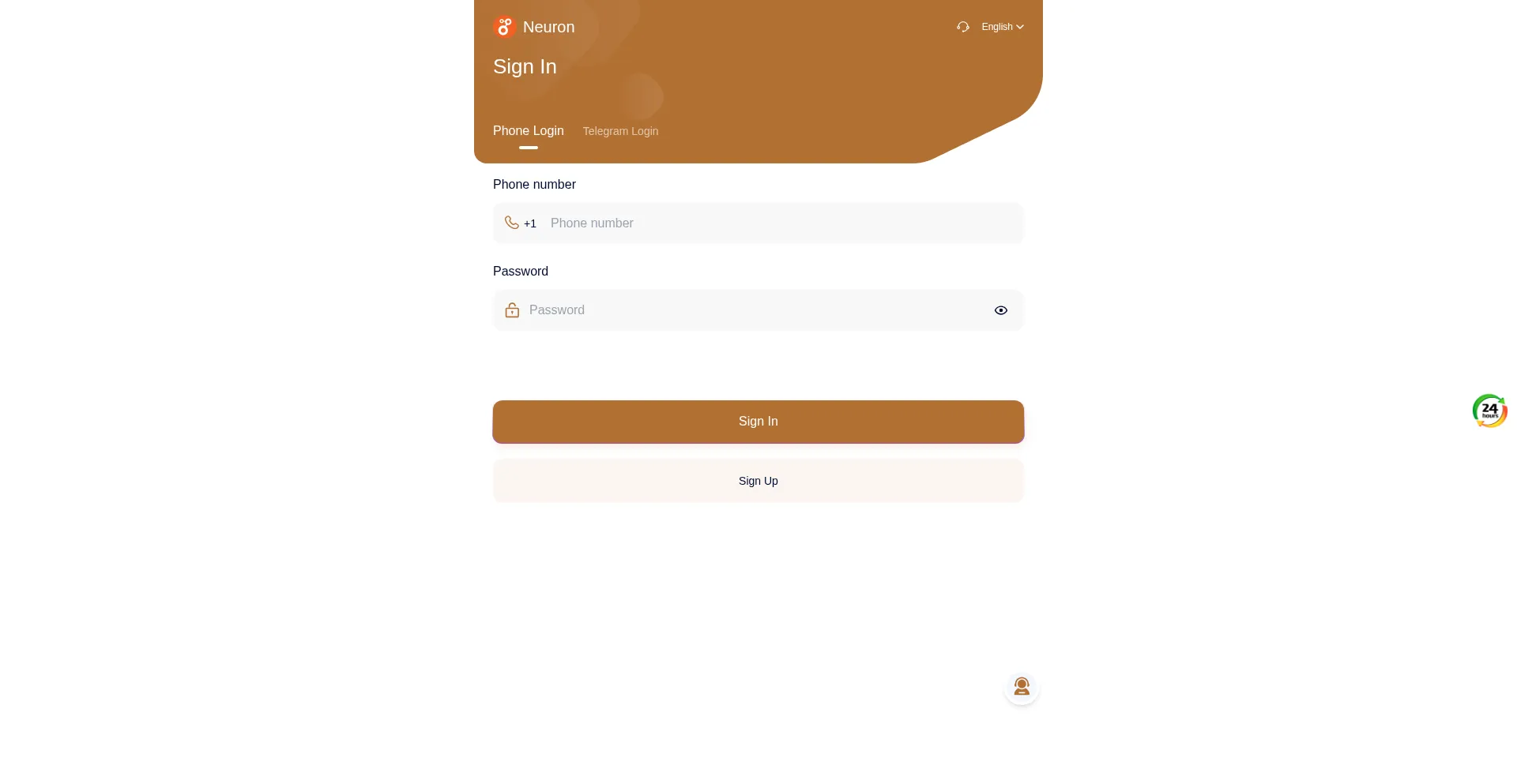 Website screenshot of Eneuron.vip