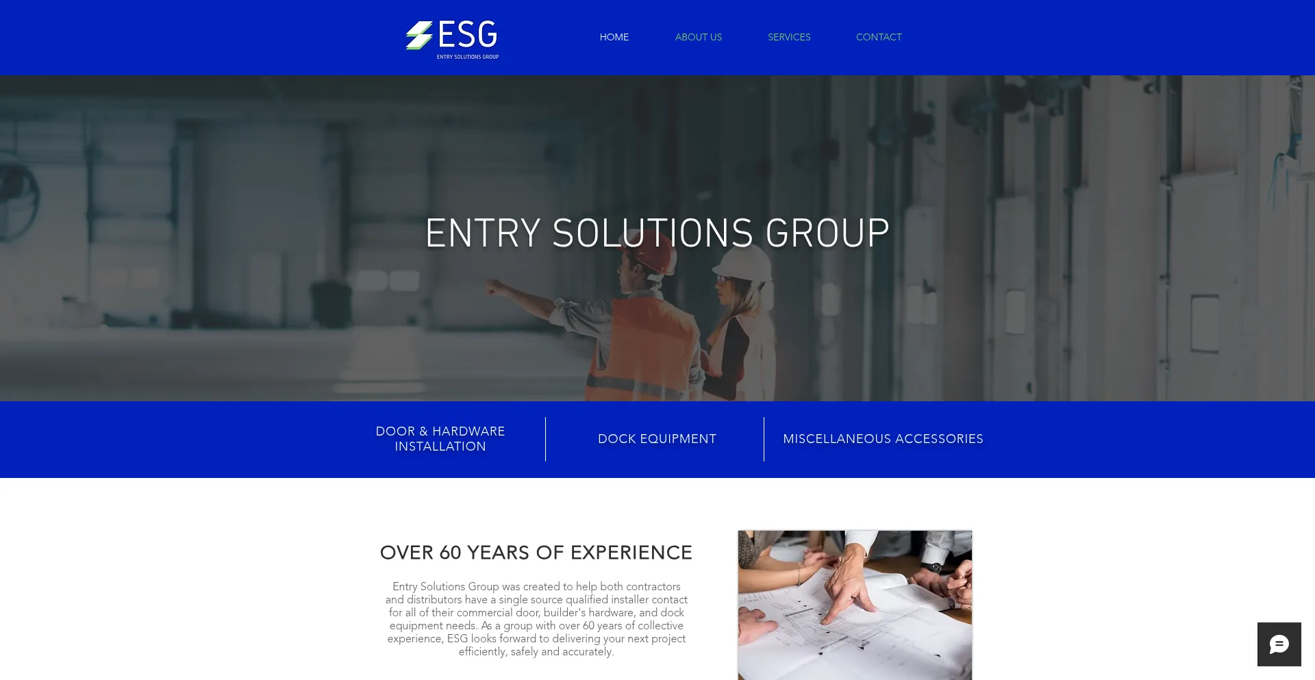 Website screenshot of Entrysolutionsgroup.com
