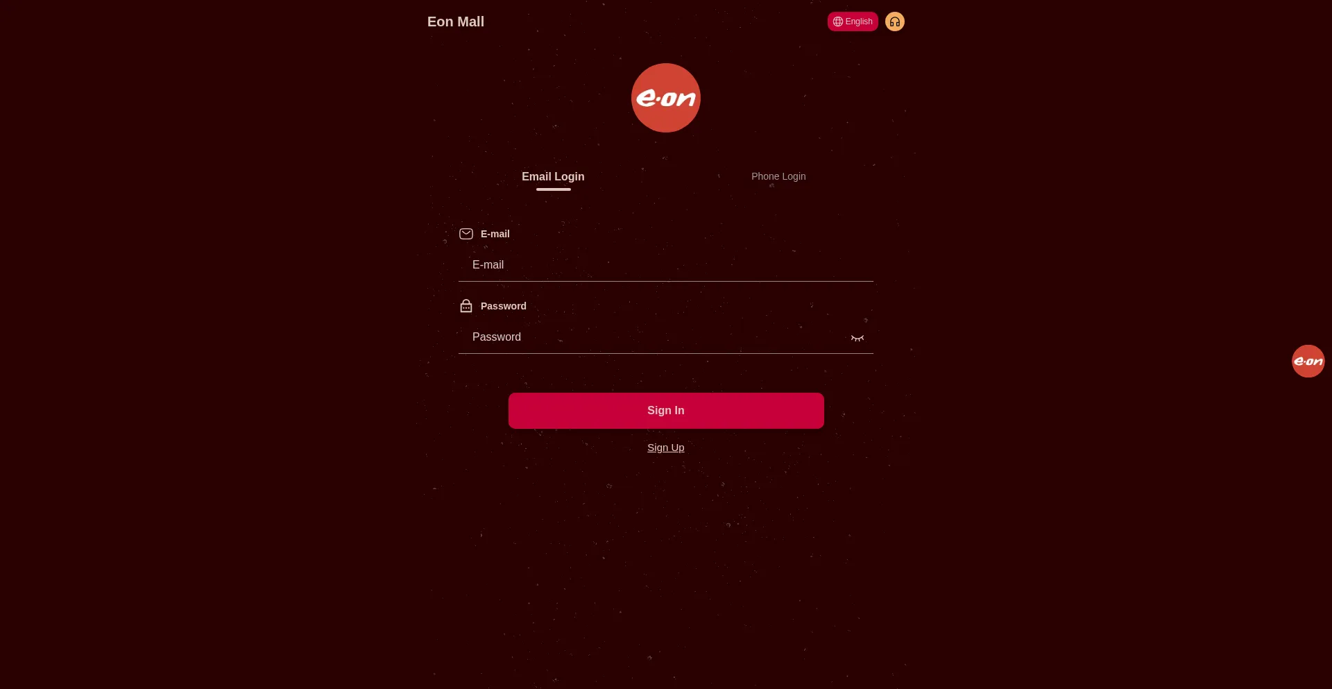 Website screenshot of Eonsmall.vip
