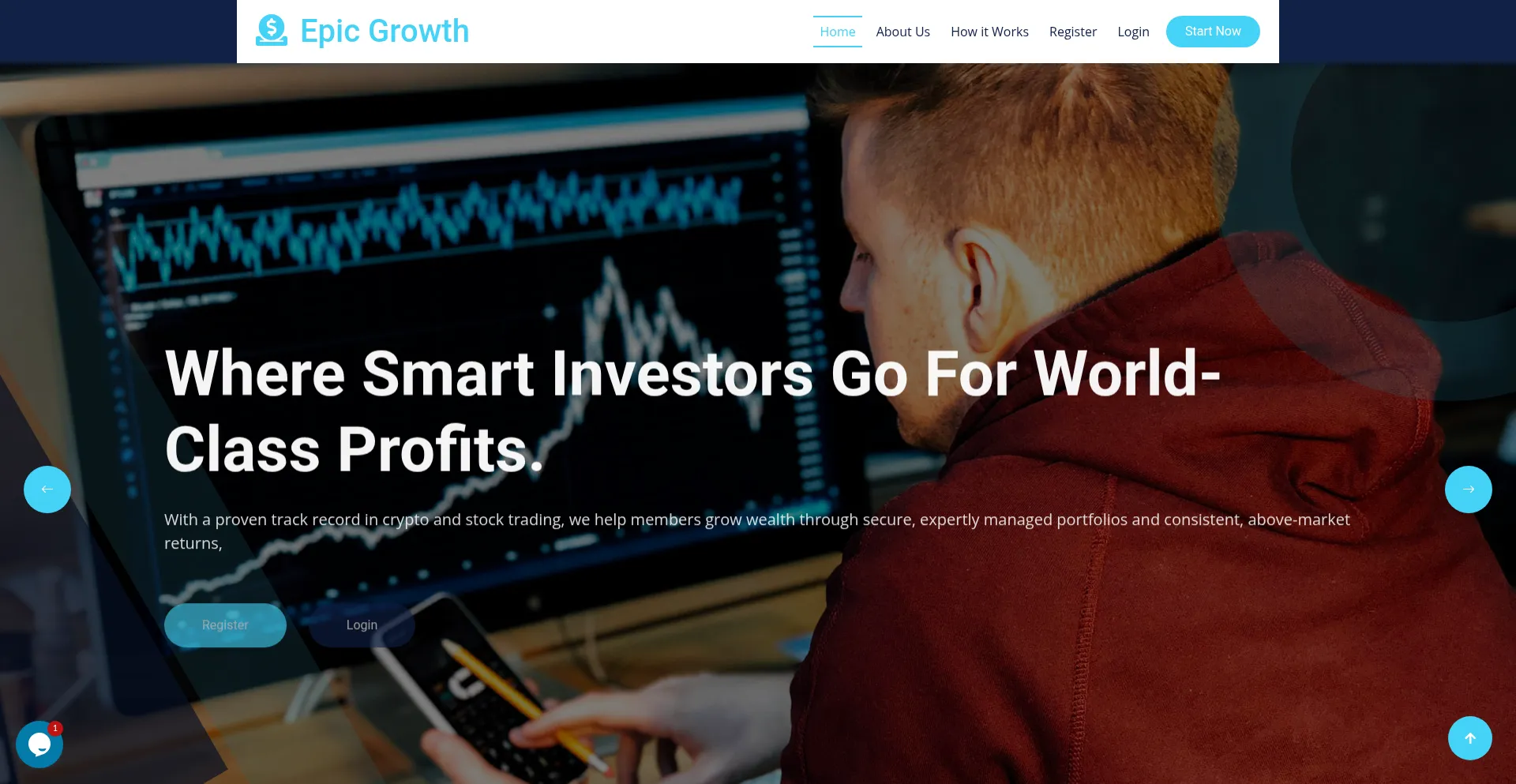 Website screenshot of Epicgrowthi.com