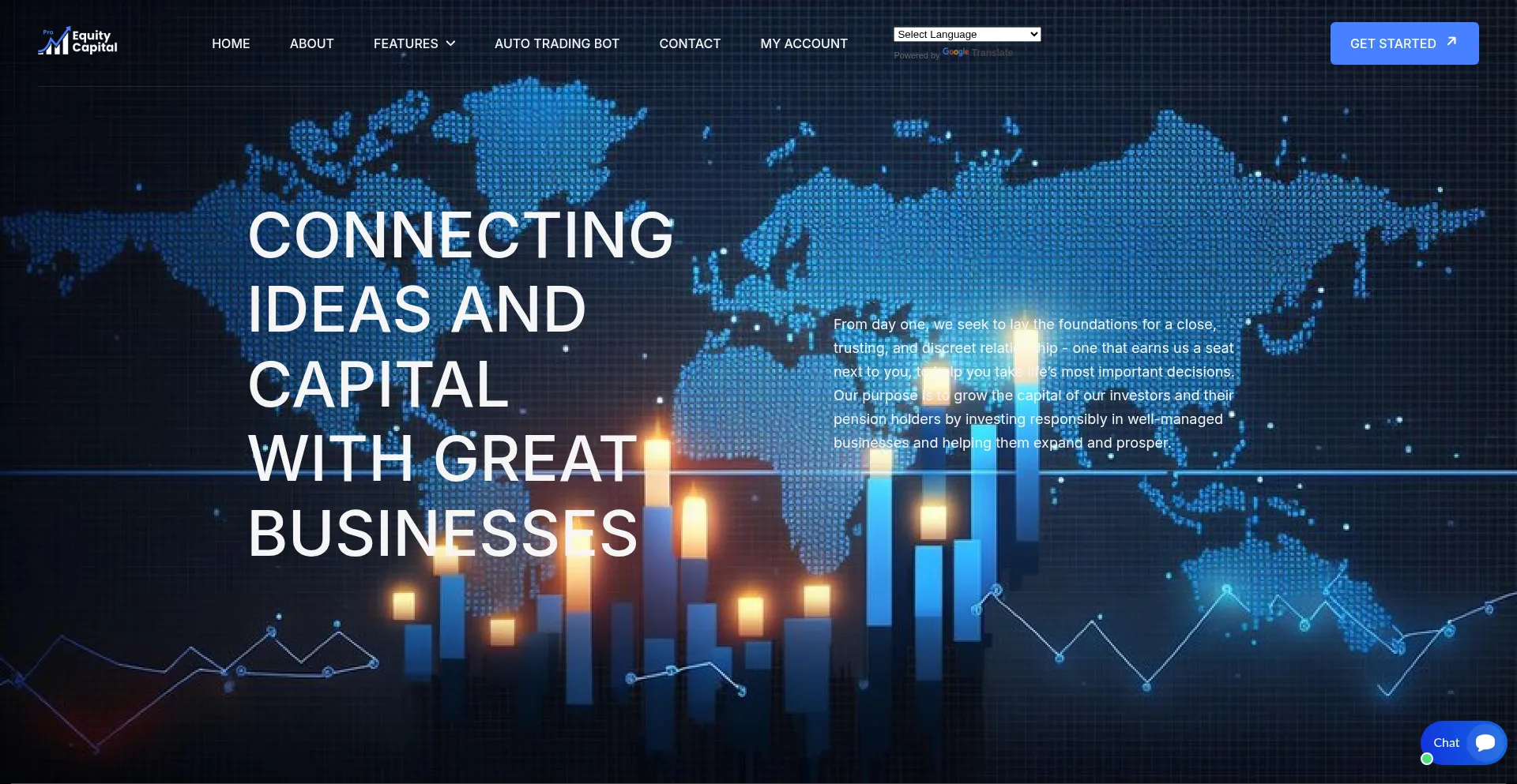 Website screenshot of Equitycapitalpro.com