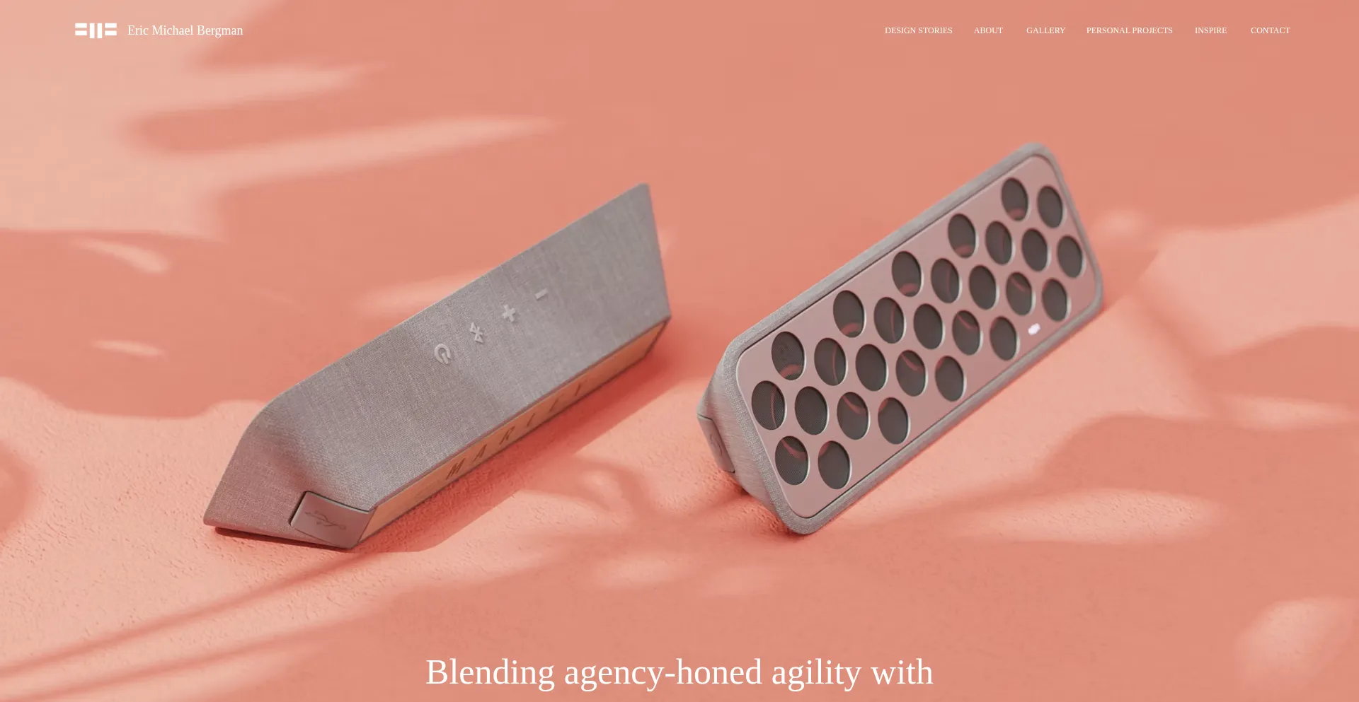 Website screenshot of Ericbergman.com