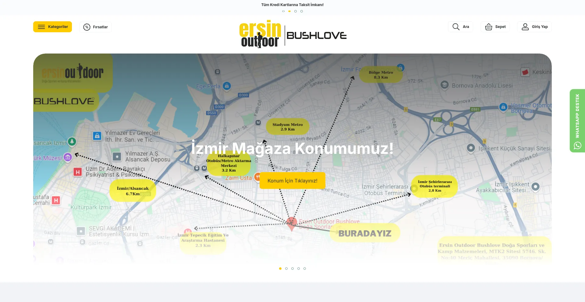 Website screenshot of Ersinoutdoor.com