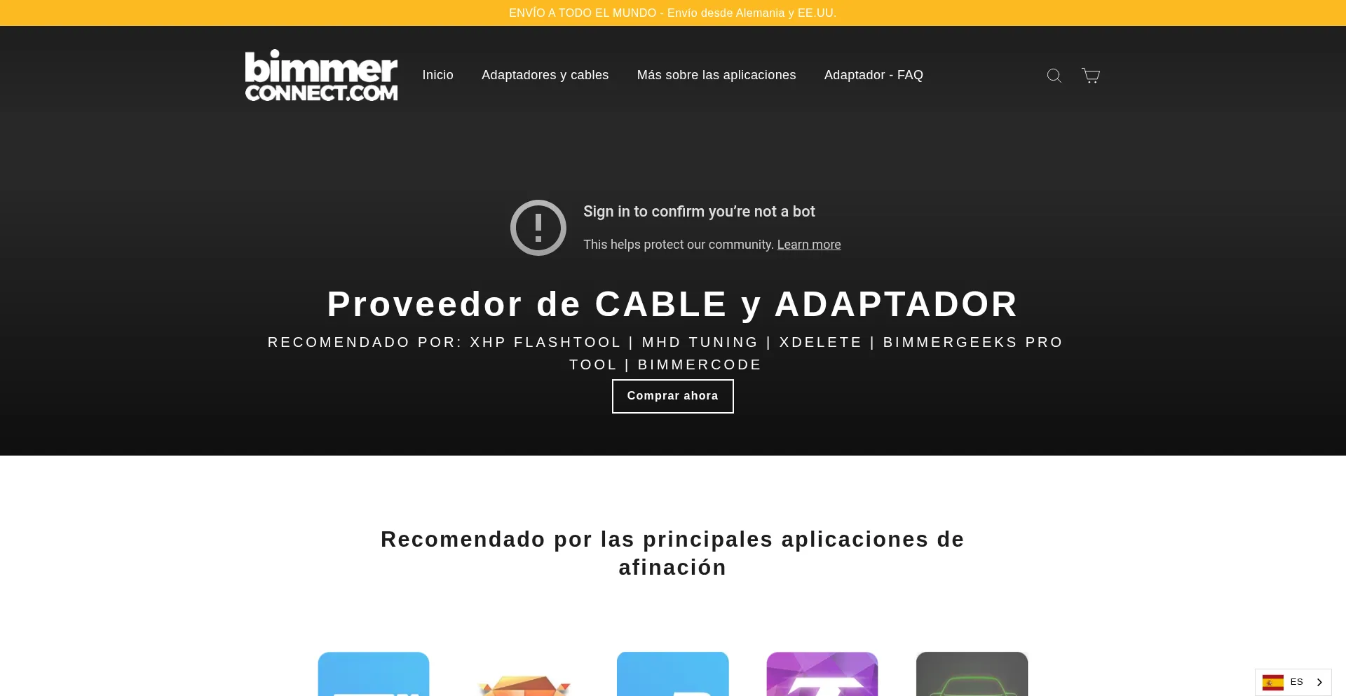 Es.bimmer-connect.com Screenshot