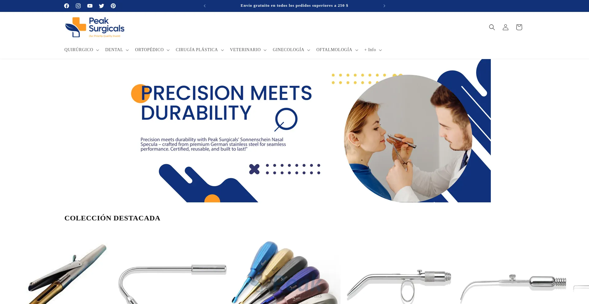Es.peaksurgicals.com é Seguro e Confiável?