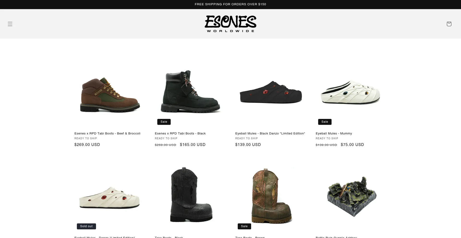 Website screenshot of Esenesworldwide.com