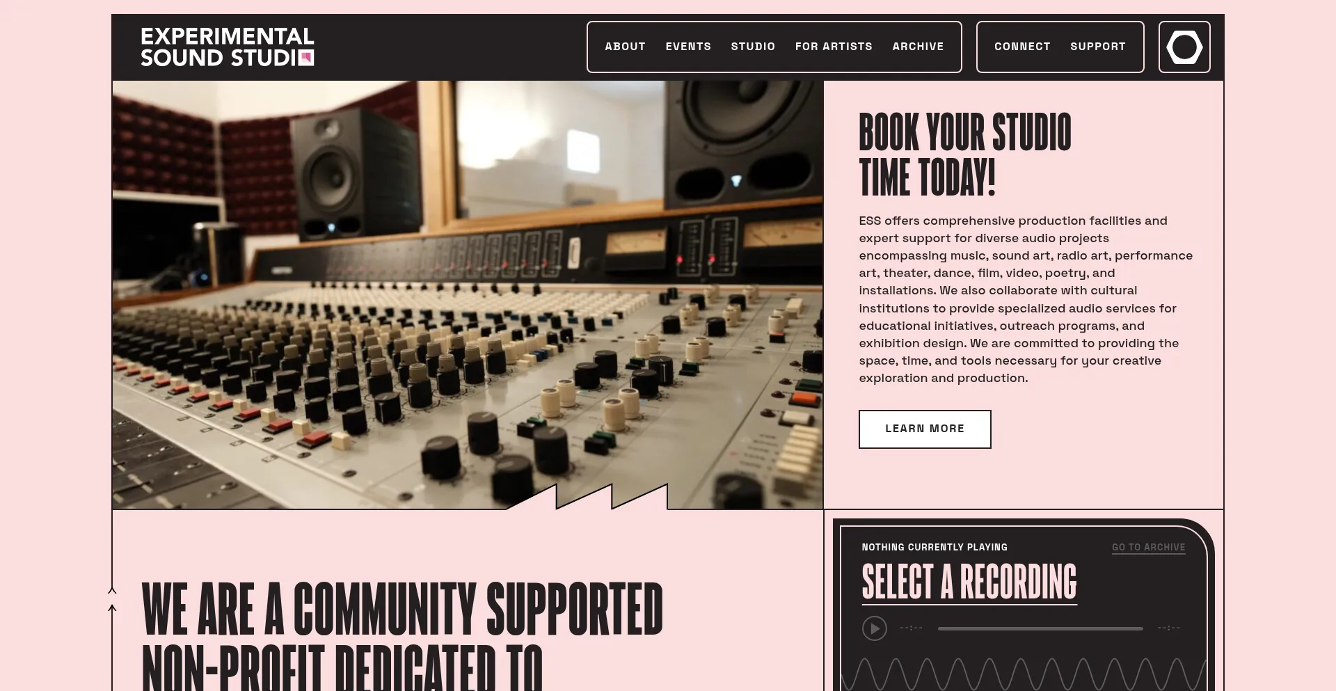 Website screenshot of Ess.org