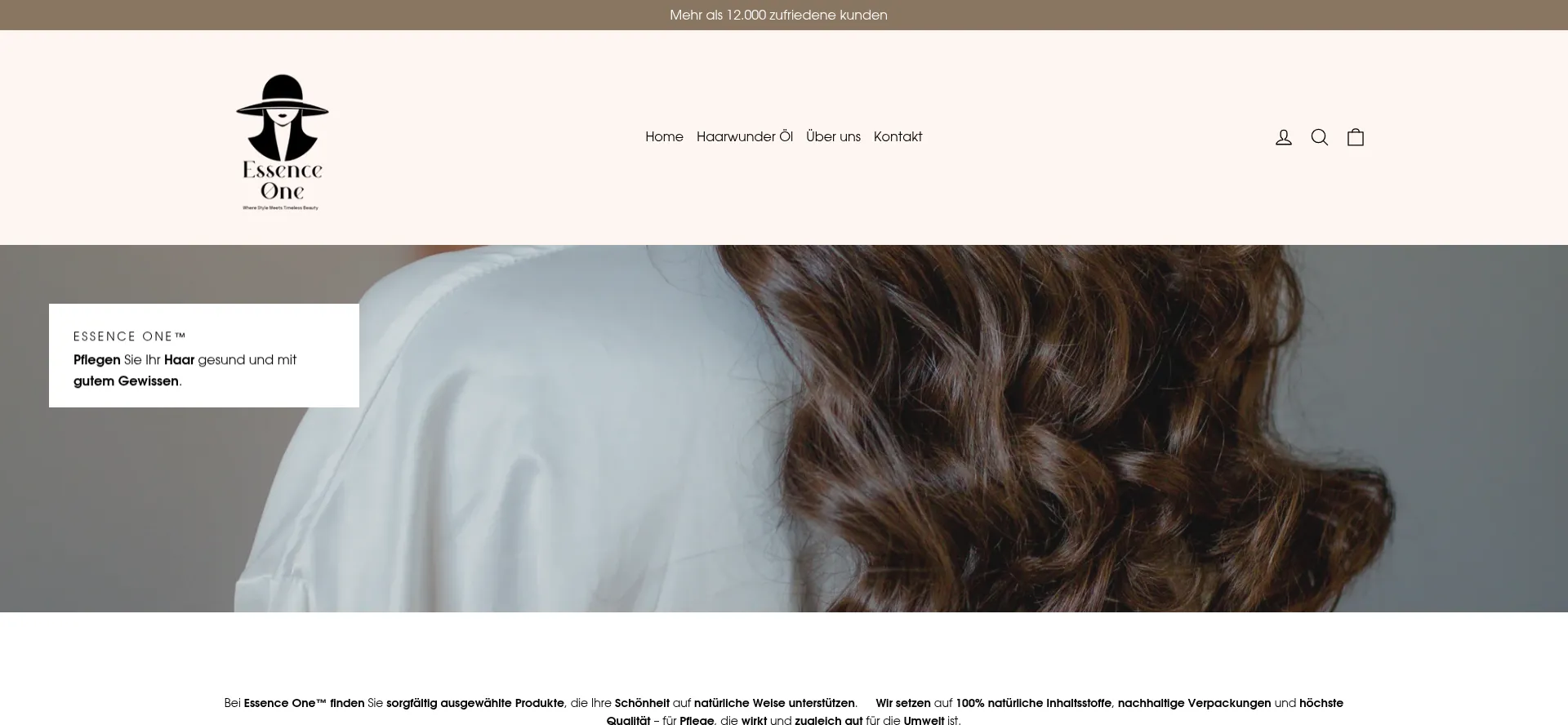 Website screenshot of Essenceone.de