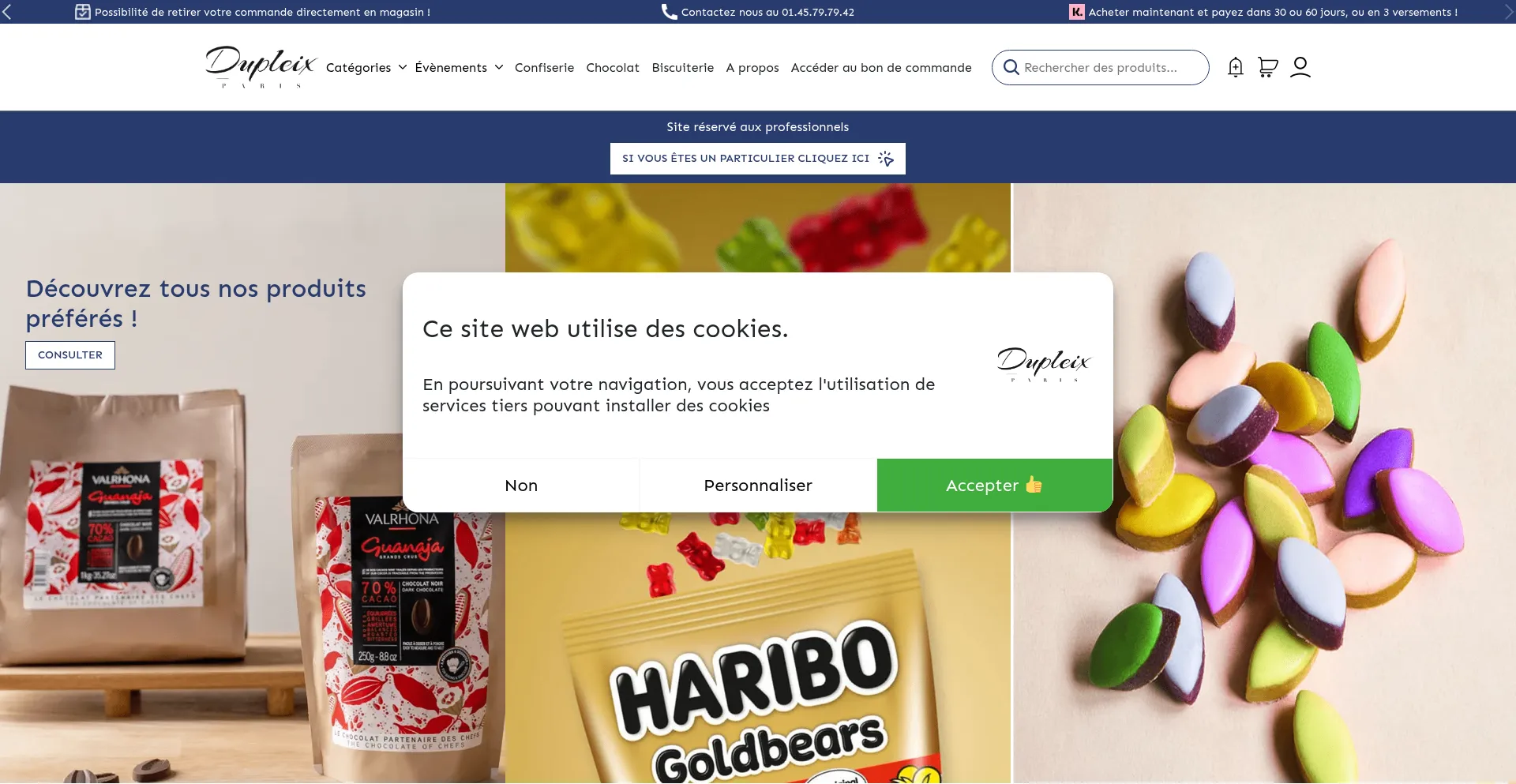 Website screenshot of Etsdupleix.com