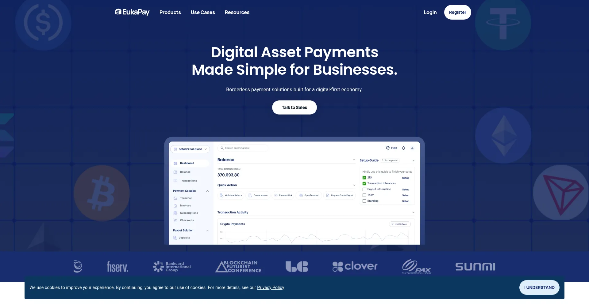 Website screenshot of Eukapay.com